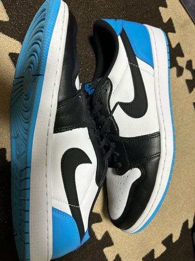 Nike Air Jordan 1 Low OG "Black and Dark Powder Blue/UNC"