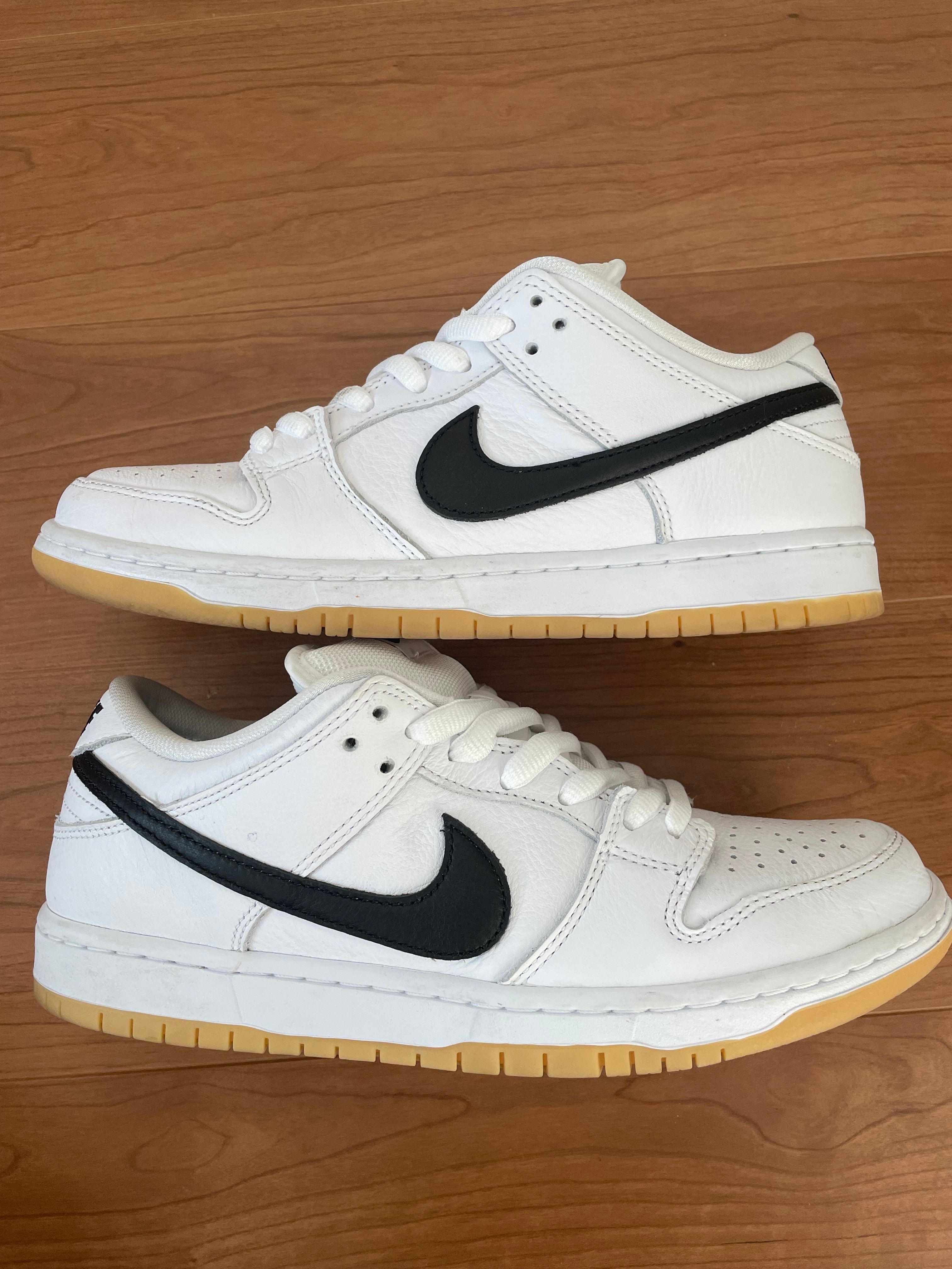Nike SB Dunk Low Pro "White/Black-White-Gum Light Brown"
