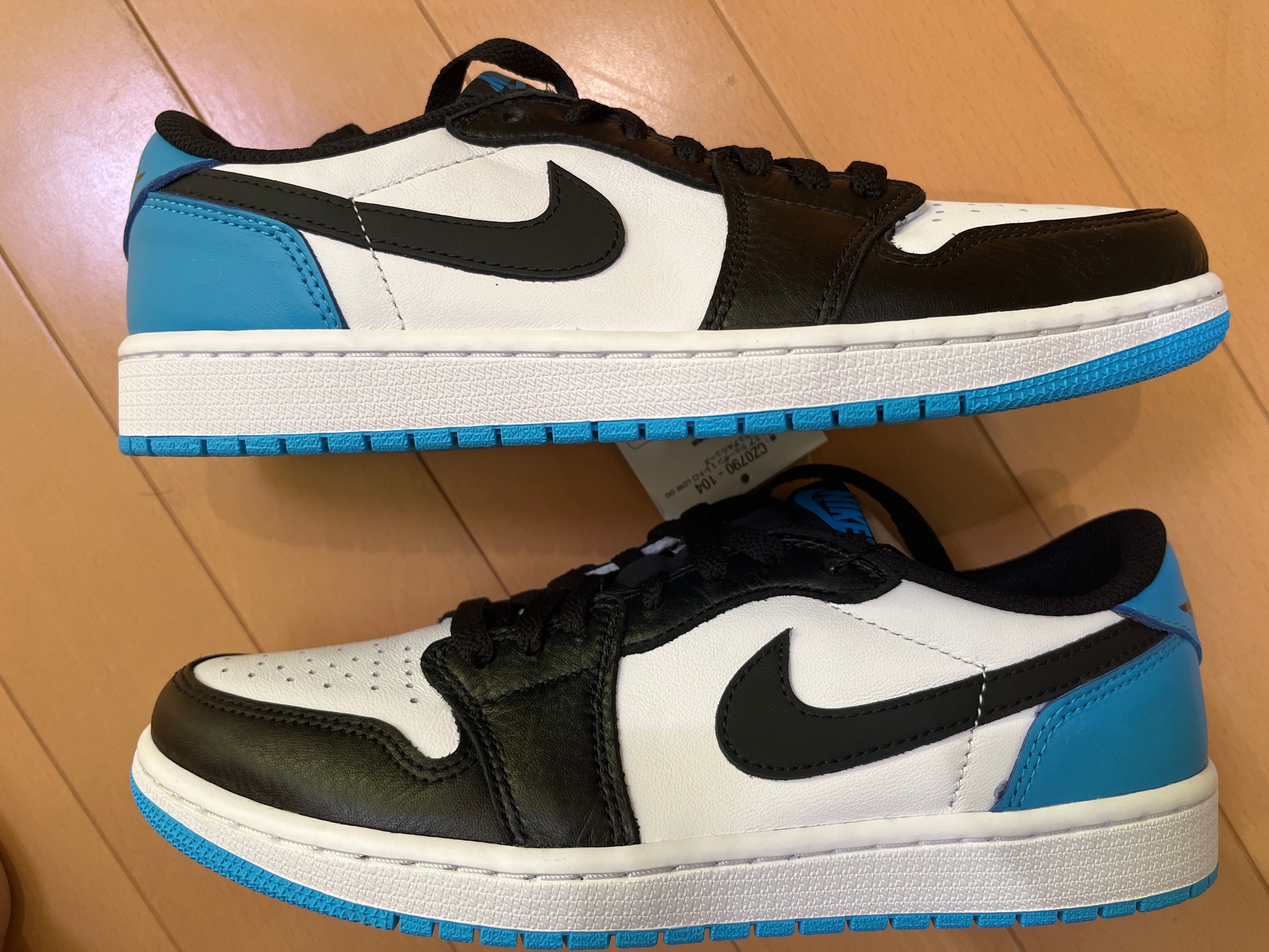Nike Air Jordan 1 Low OG "Black and Dark Powder Blue/UNC"