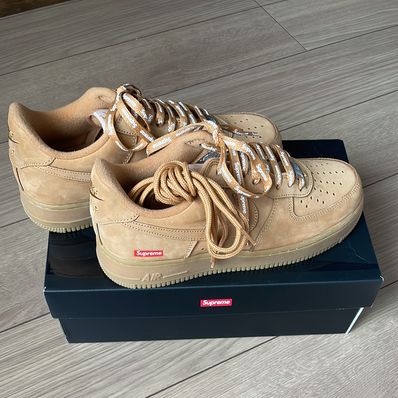 Supreme × Nike Air Force 1 Low "Flax/Wheat"