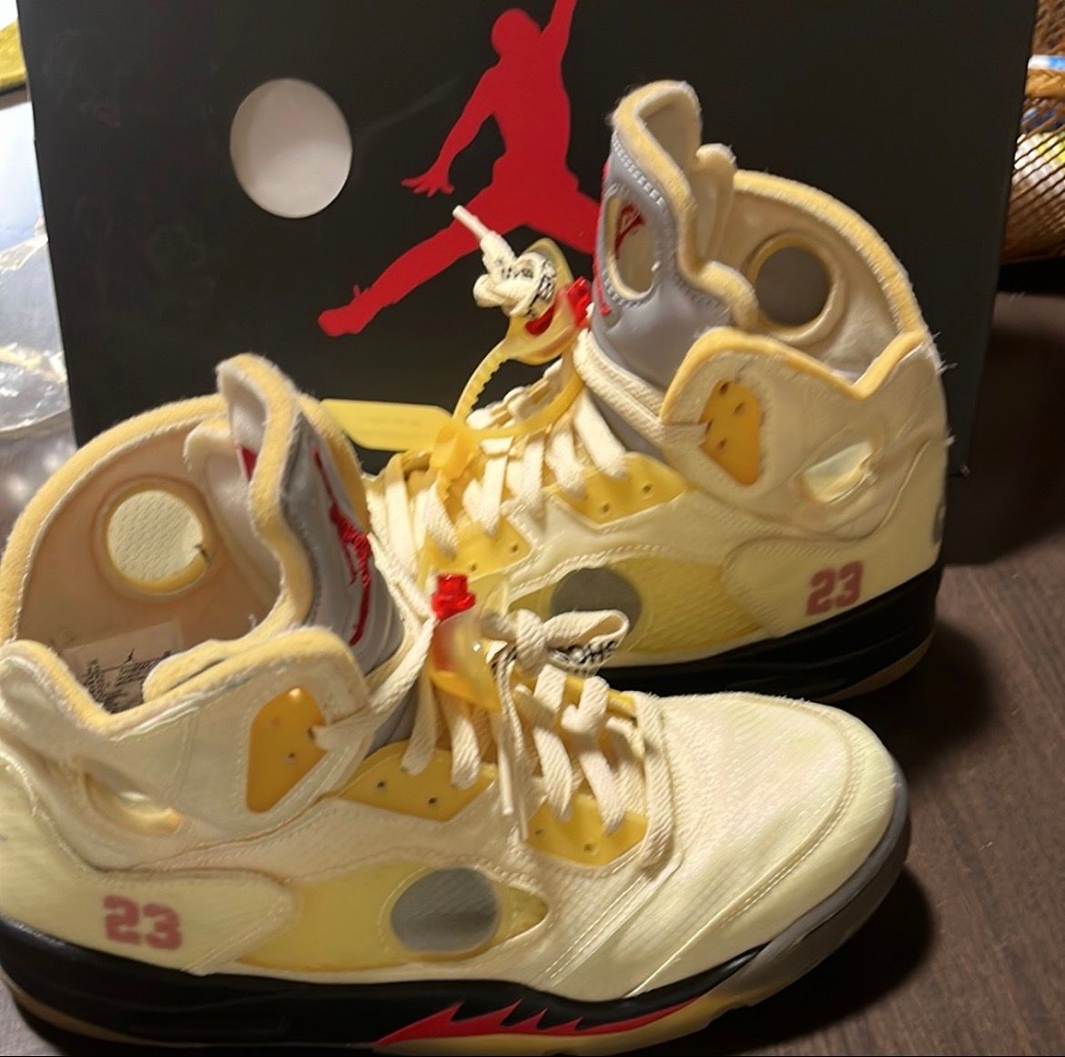 Off-White × Nike Air Jordan 5 "Sail"