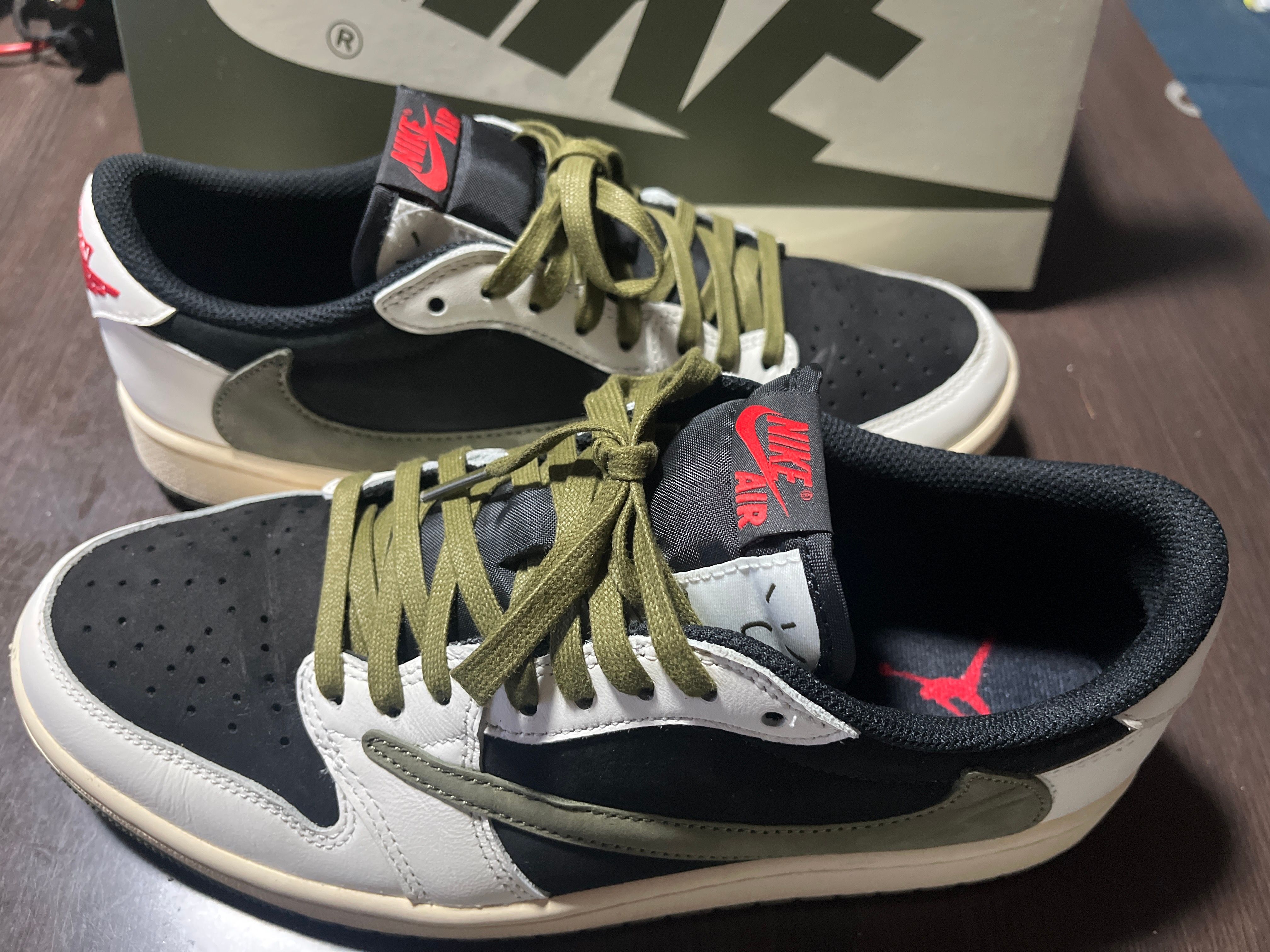 Travis Scott × Nike Women's Air Jordan 1 Low OG "Medium Olive"