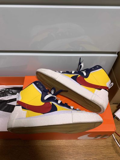 sacai × Nike Blazer Mid "Varsity Maize/Varsity Red"