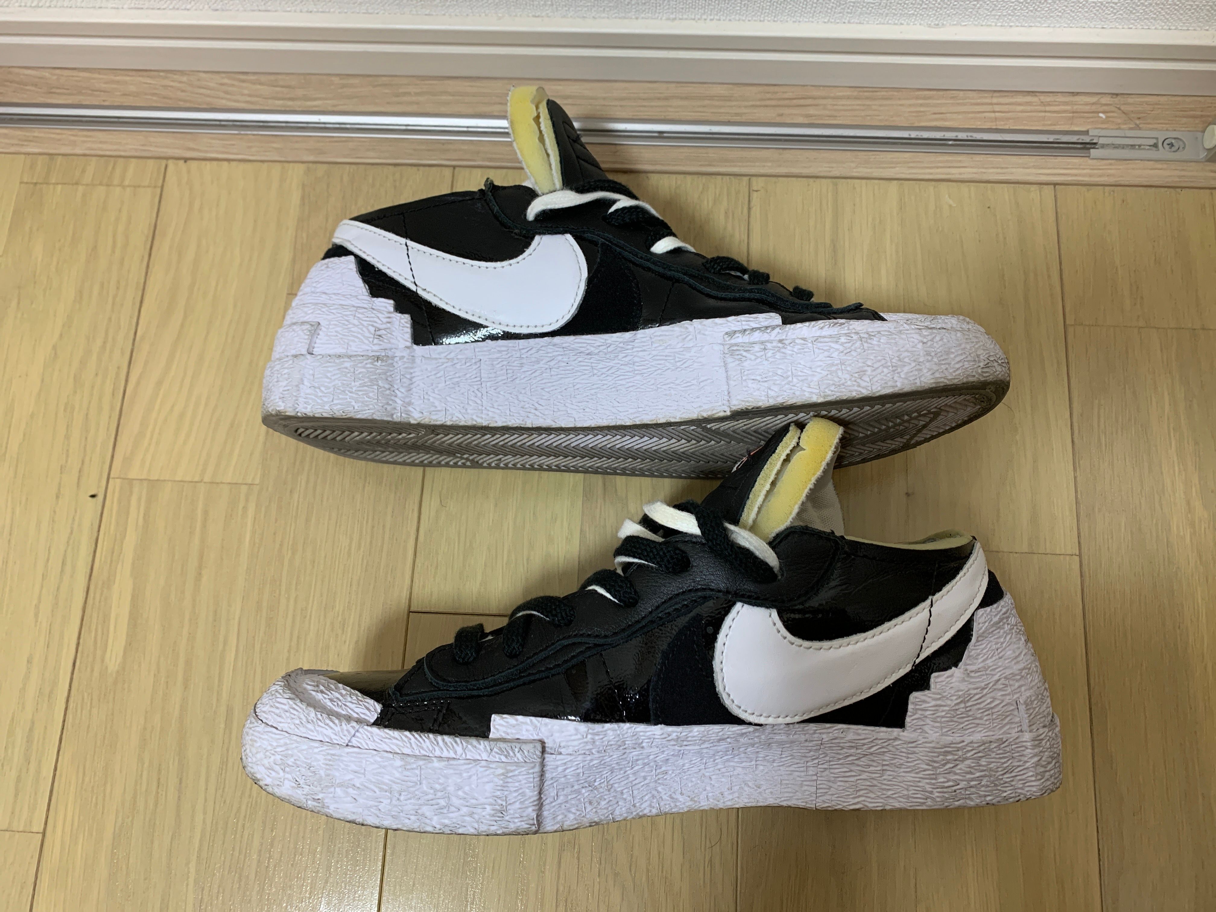 sacai × Nike Blazer Low "Black Patent Leather"