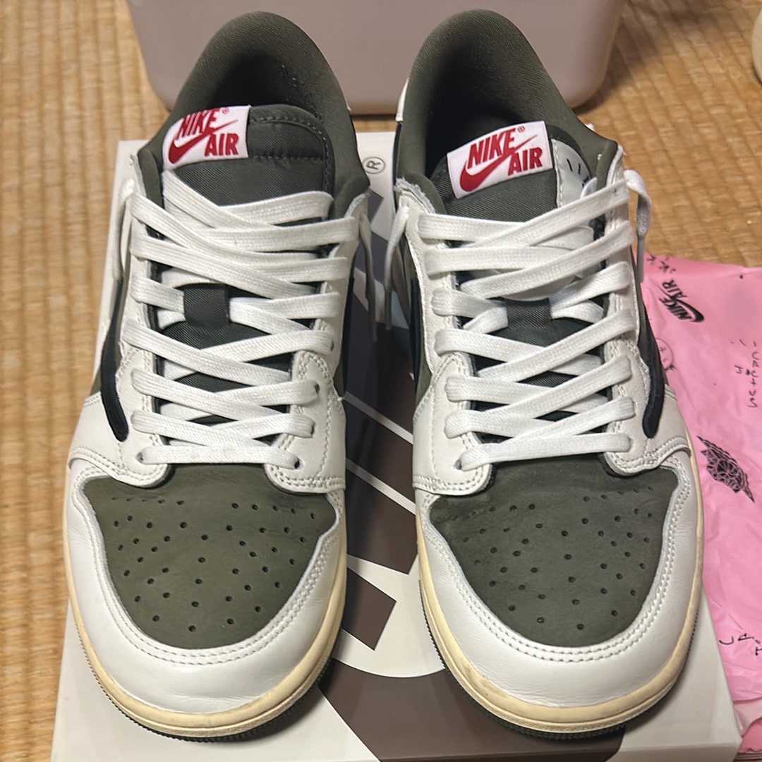 Travis Scott × Nike Air Jordan 1 Low OG SP "Reverse Olive"