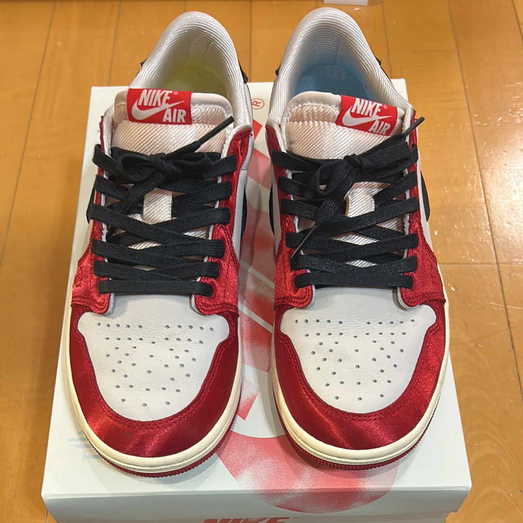 Trophy Room × Nike Air Jordan 1 Low OG "Sail and Varsity Red"