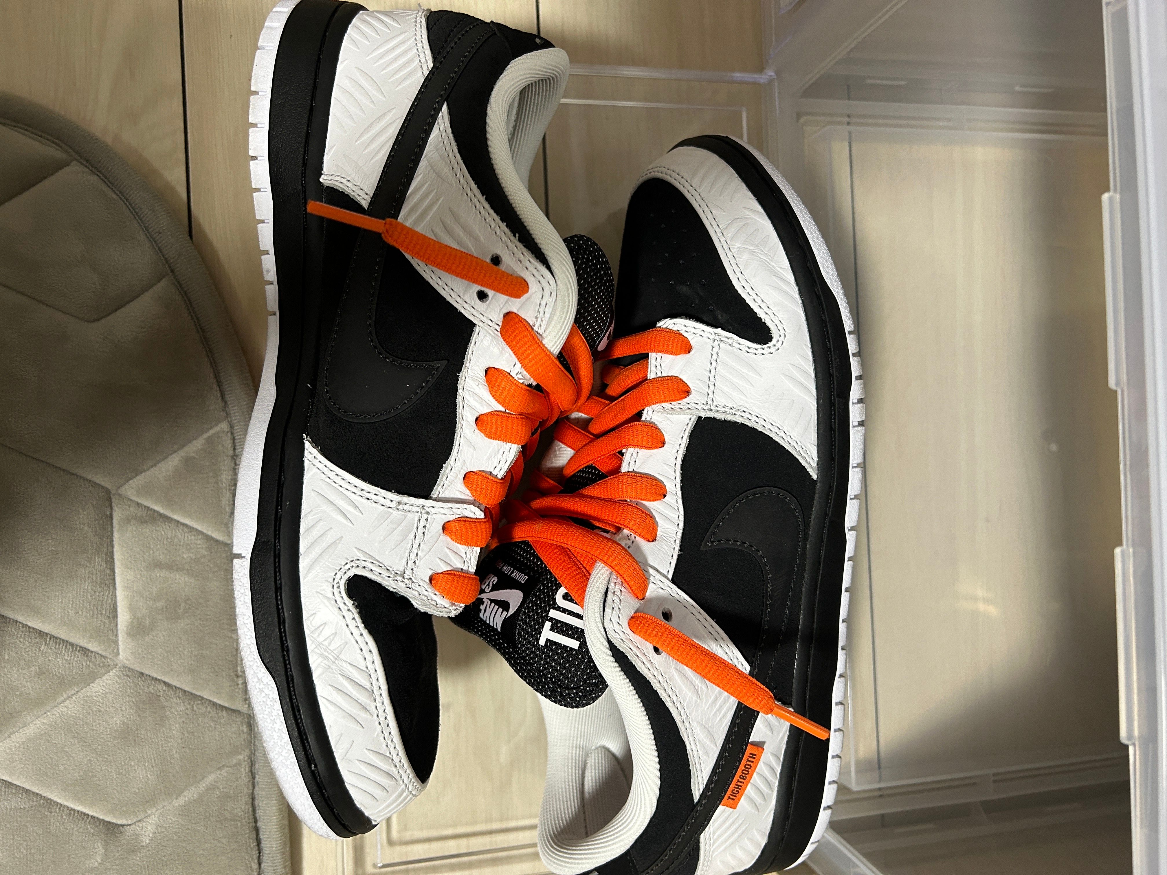 TIGHTBOOTH × Nike SB Dunk Low Pro QS "Black and White"