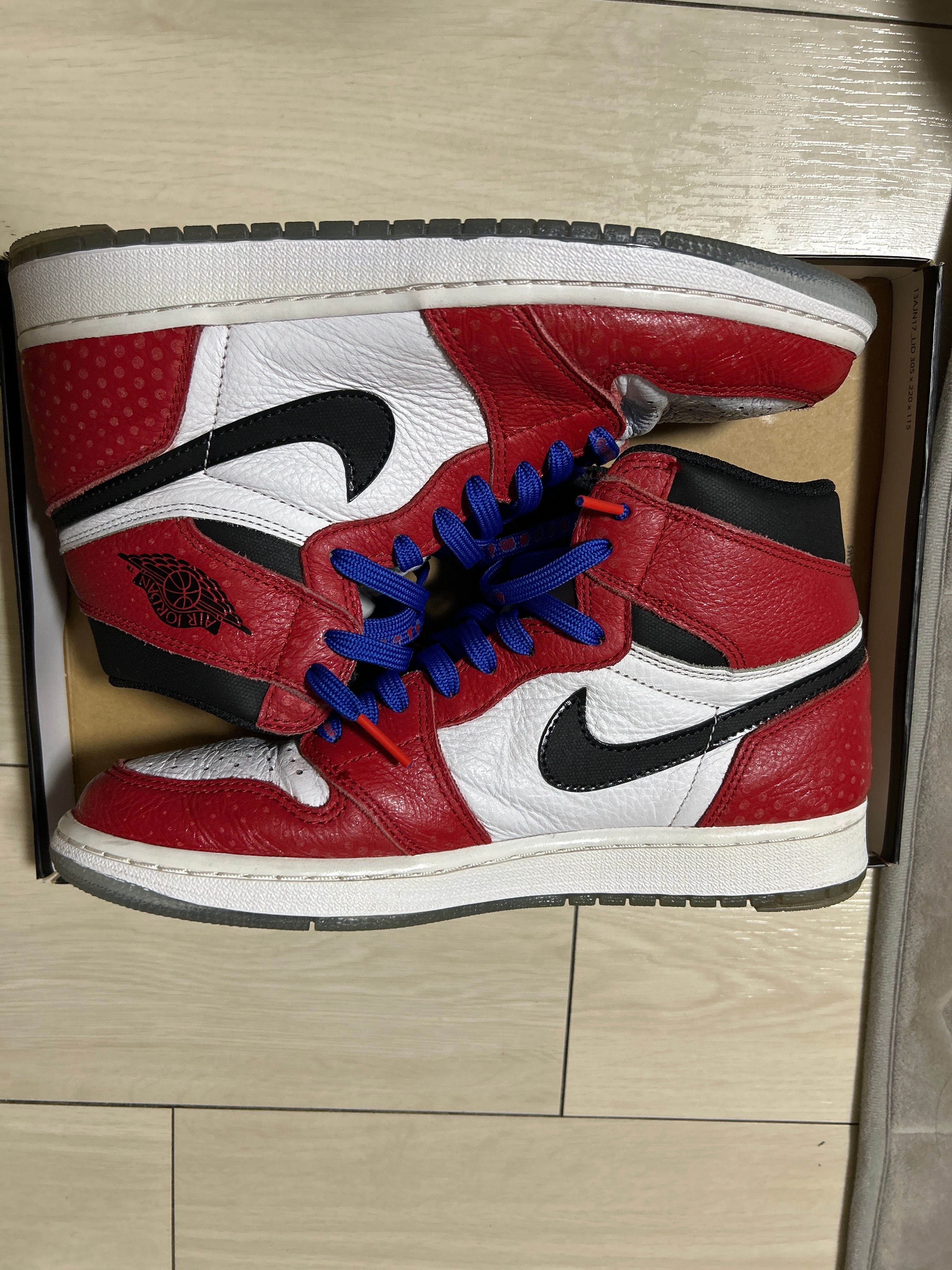 Spiderman × Nike Air Jordan 1 Origin Story "Gym Red/White/Photo Blue/Black"