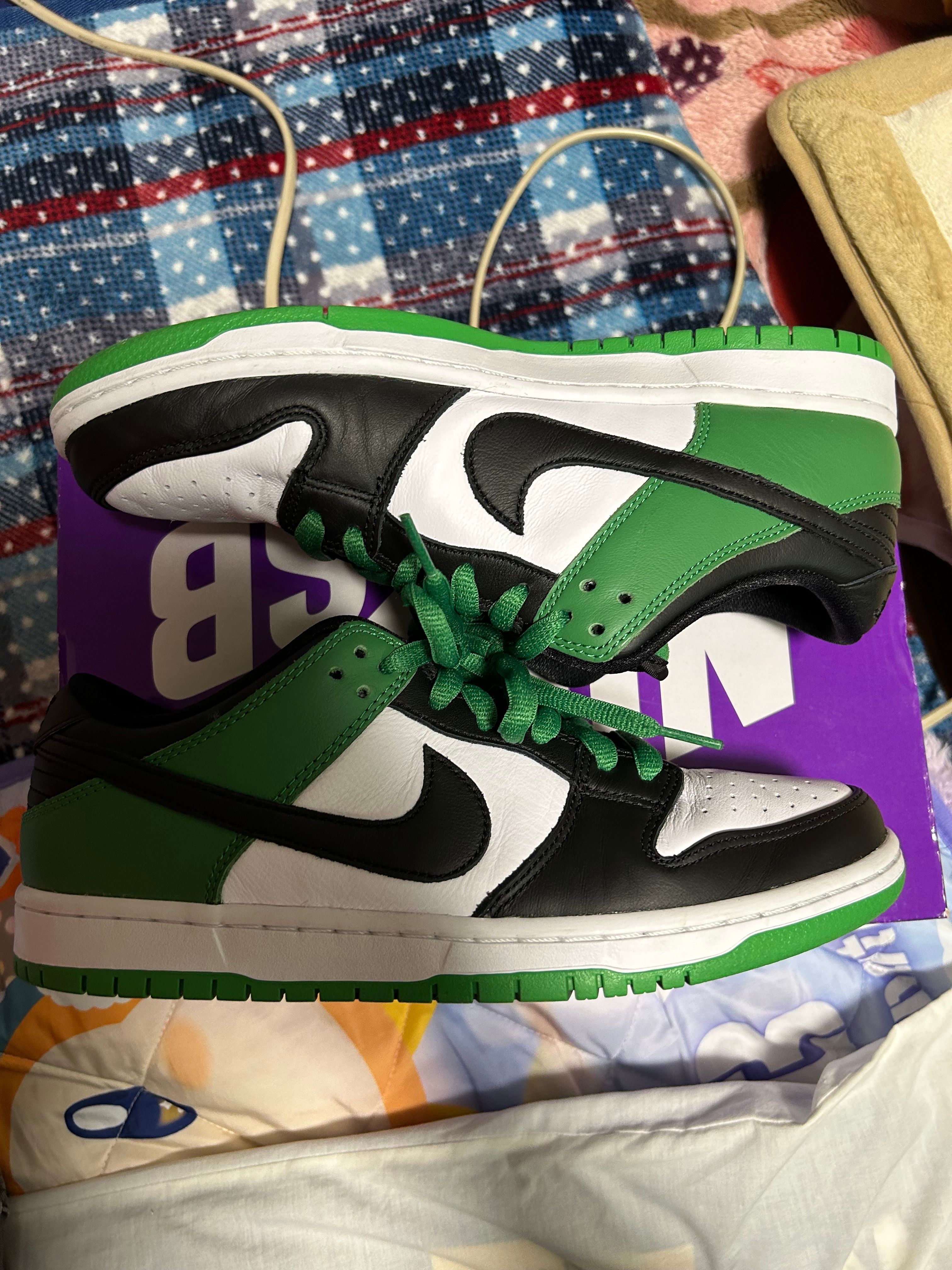 Nike SB Dunk Low Pro "Black and Classic Green"