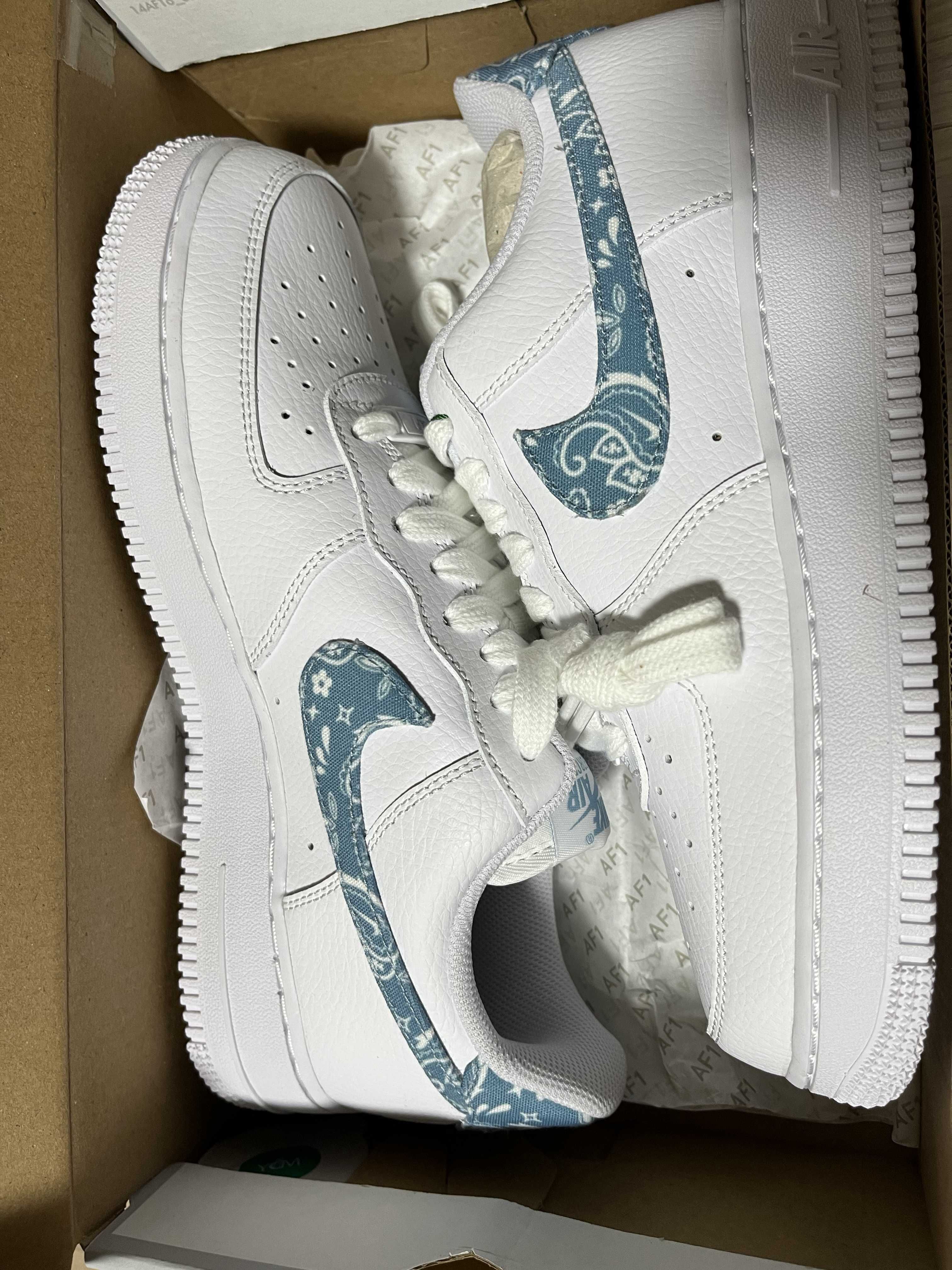 Nike Women's Air Force 1 Low '07 Essential "Blue Paisley"