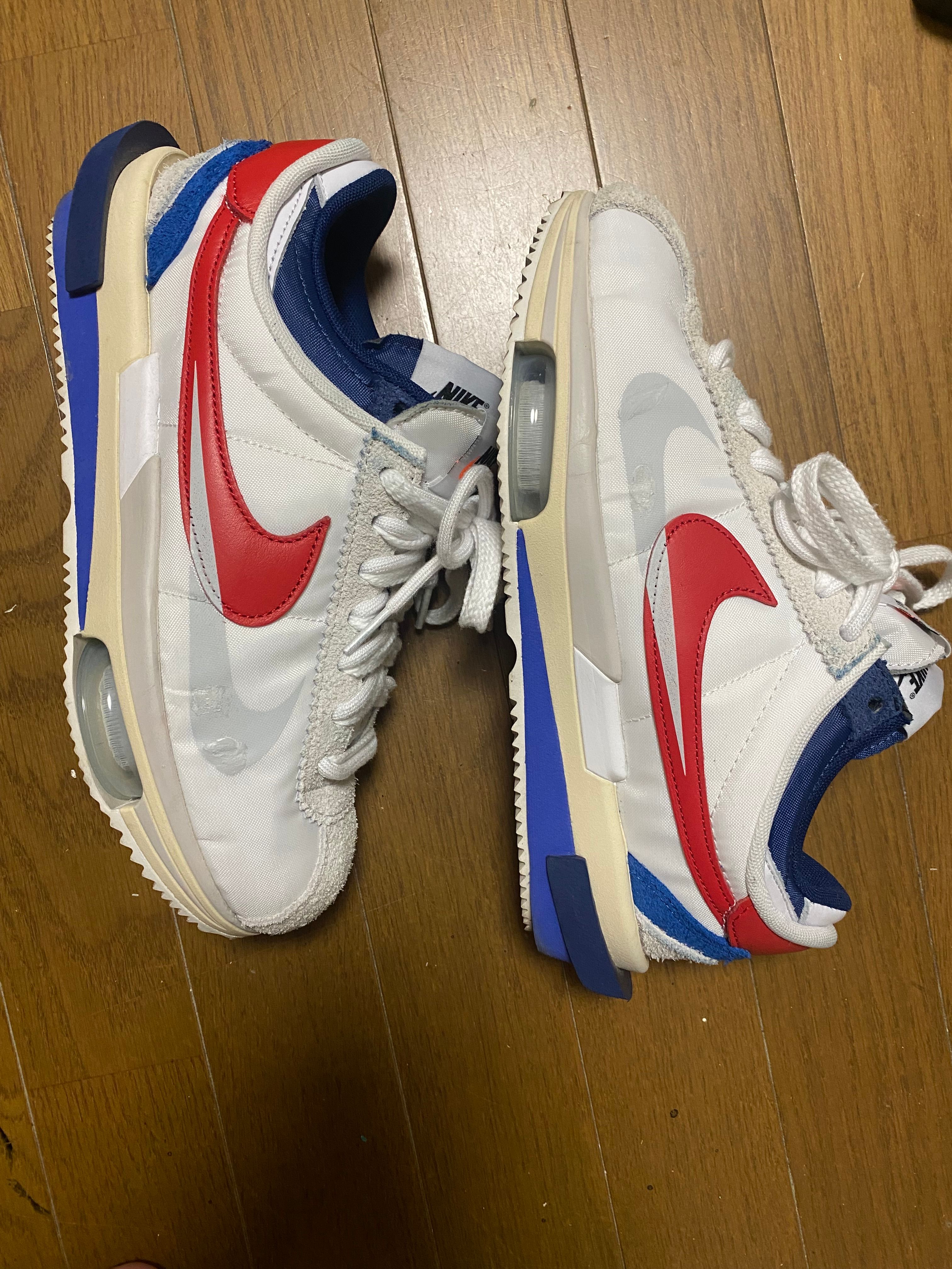 sacai × Nike Zoom Cortez "White and University Red"