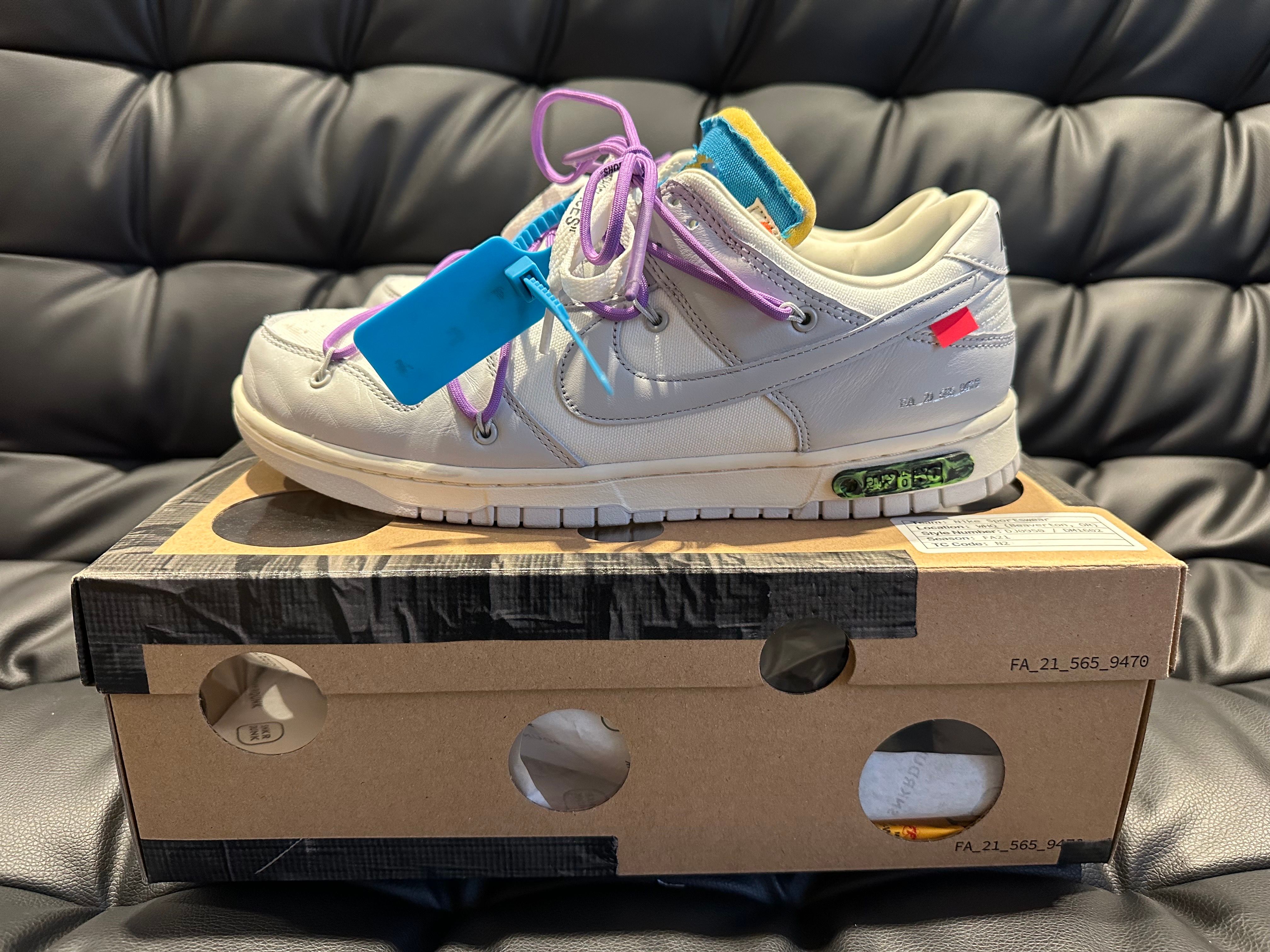 Off-White × Nike Dunk Low "Sail/Neutral Gray"