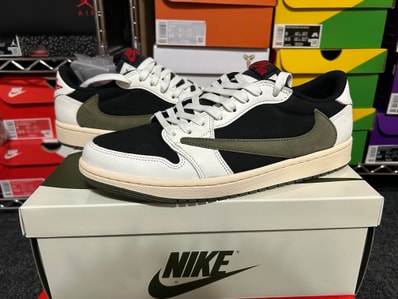 Travis Scott × Nike Women's Air Jordan 1 Low OG "Medium Olive"