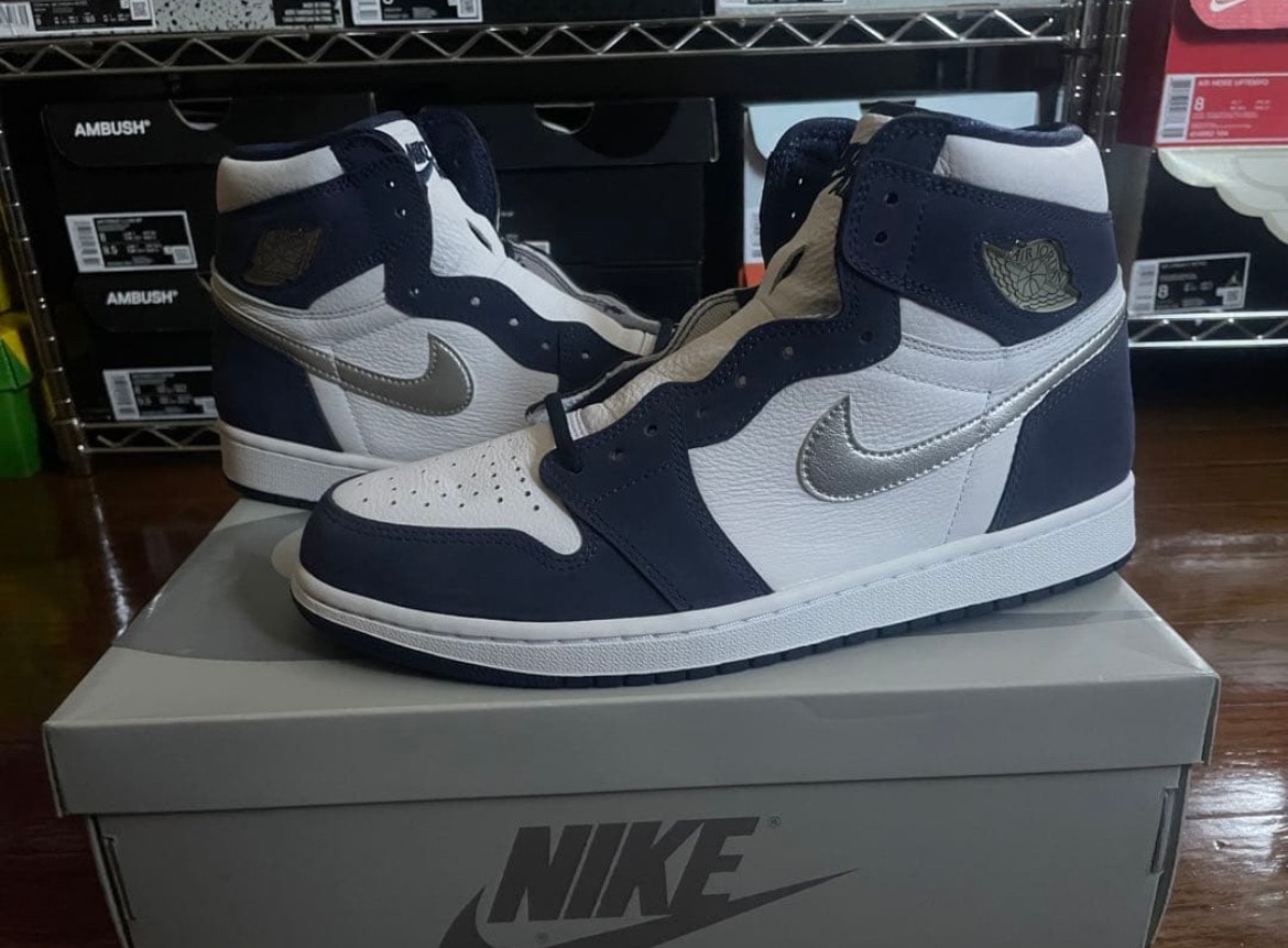 Nike Air Jordan 1 High OG CO.JP "White/Midnight Navy" (2020) (Standard Box)