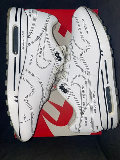 NIKE AIR MAX 1 "TINKER SCHEMATIC WHITE"