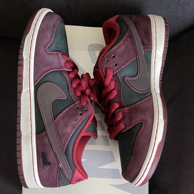 Riot Skateshop × Nike SB Dunk Low Pro QS "Mahogany and Team Red"