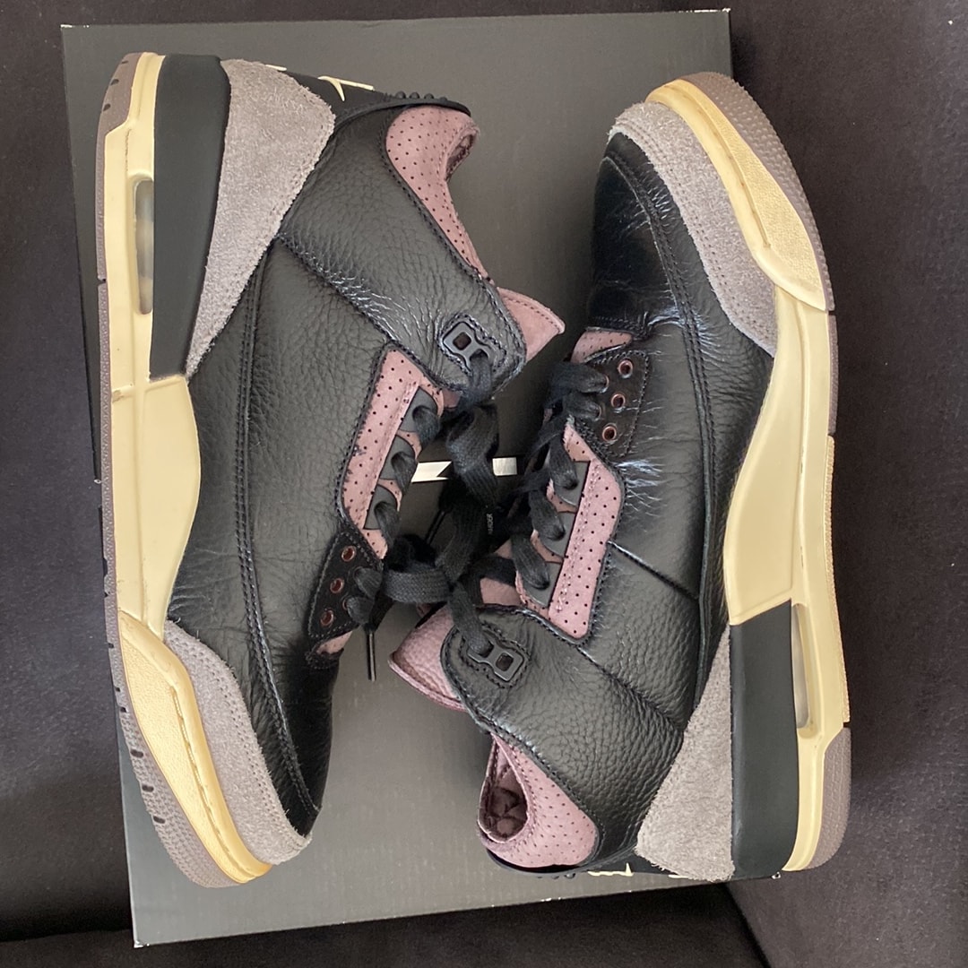 A Ma Maniere × Nike Women's Air Jordan 3 Retro OG SP "Black and Flat Pewter/WYWS"