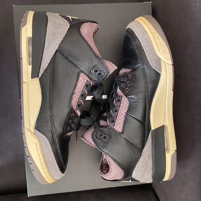 A Ma Maniere × Nike Women's Air Jordan 3 Retro OG SP "Black and Flat Pewter/WYWS"