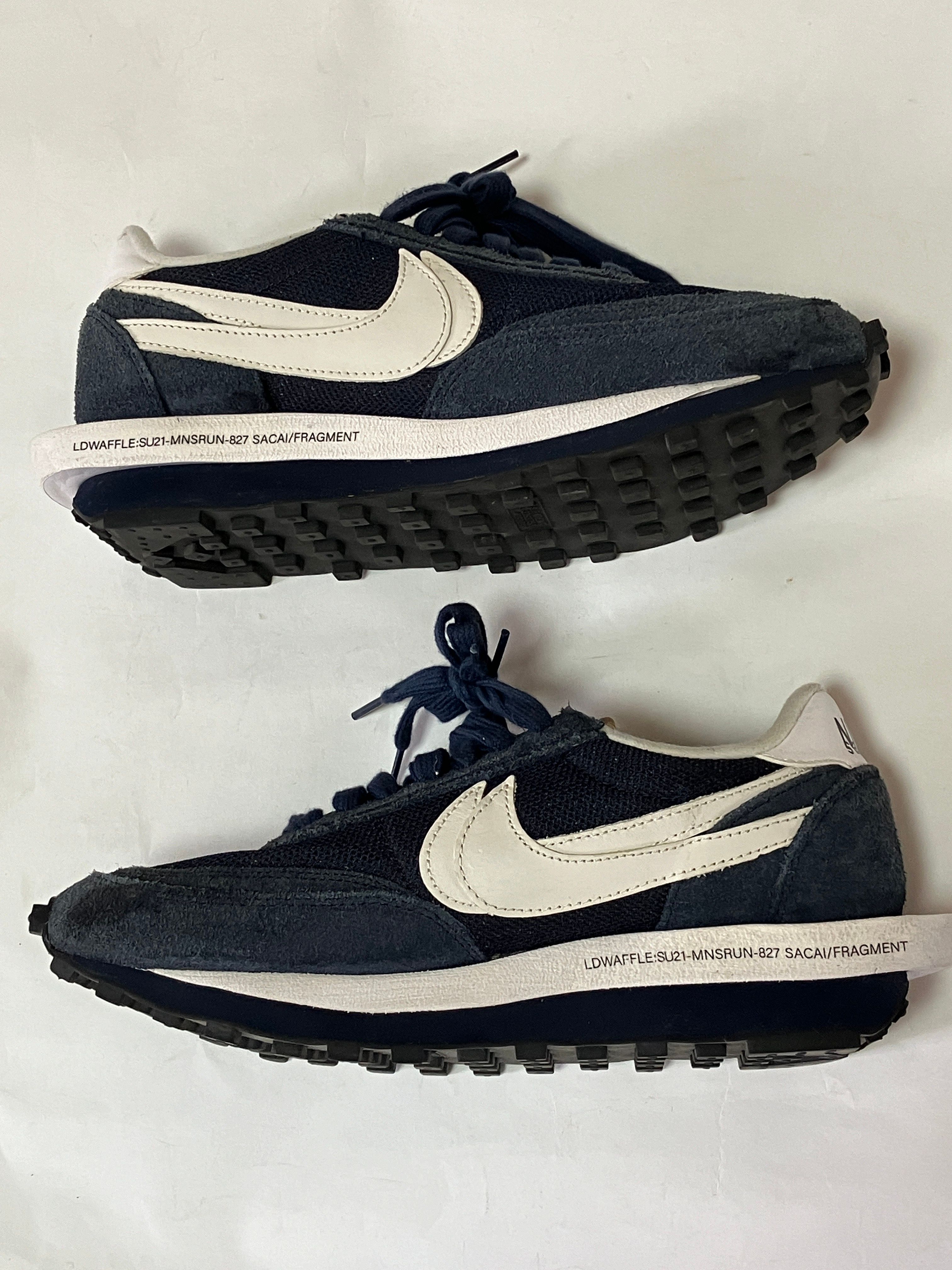 Fragment × sacai × Nike LD Waffle "Blackended Blue"