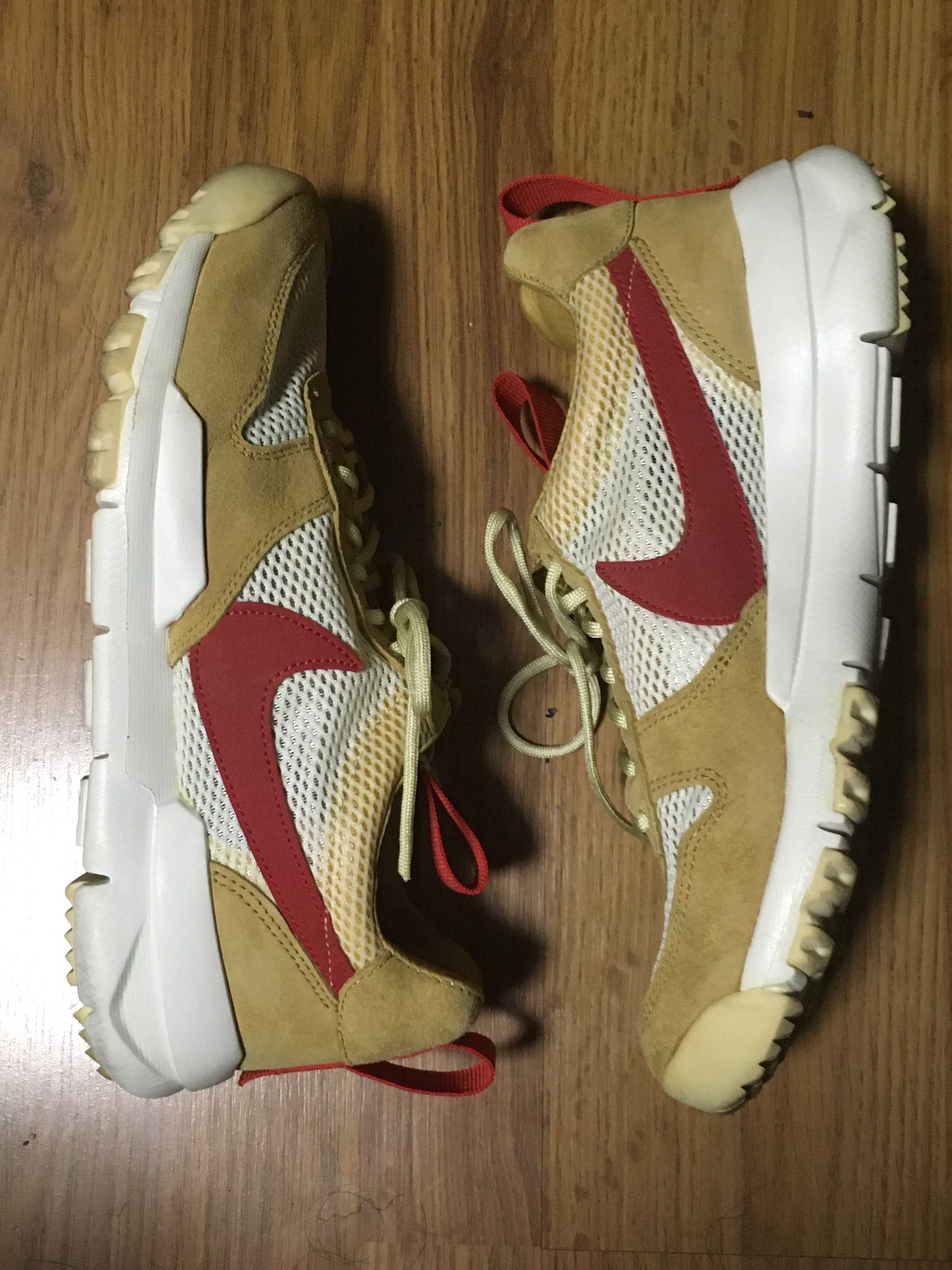 Tom Sachs × Nike Mars Yard 2.0 "Natural/Sport Red-Maple"
