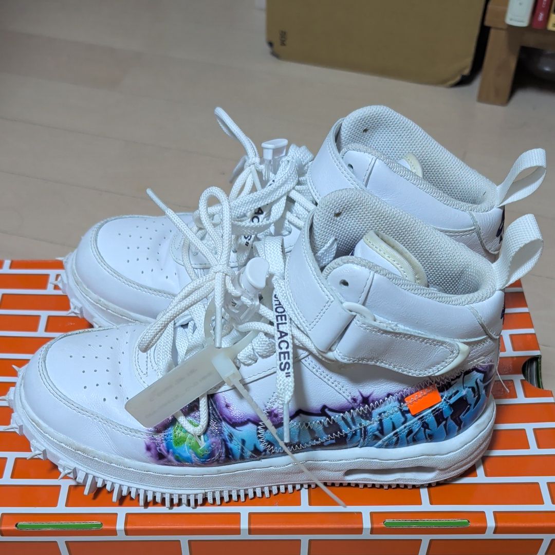 Off-White × Nike Air Force 1 Mid "Graffiti"