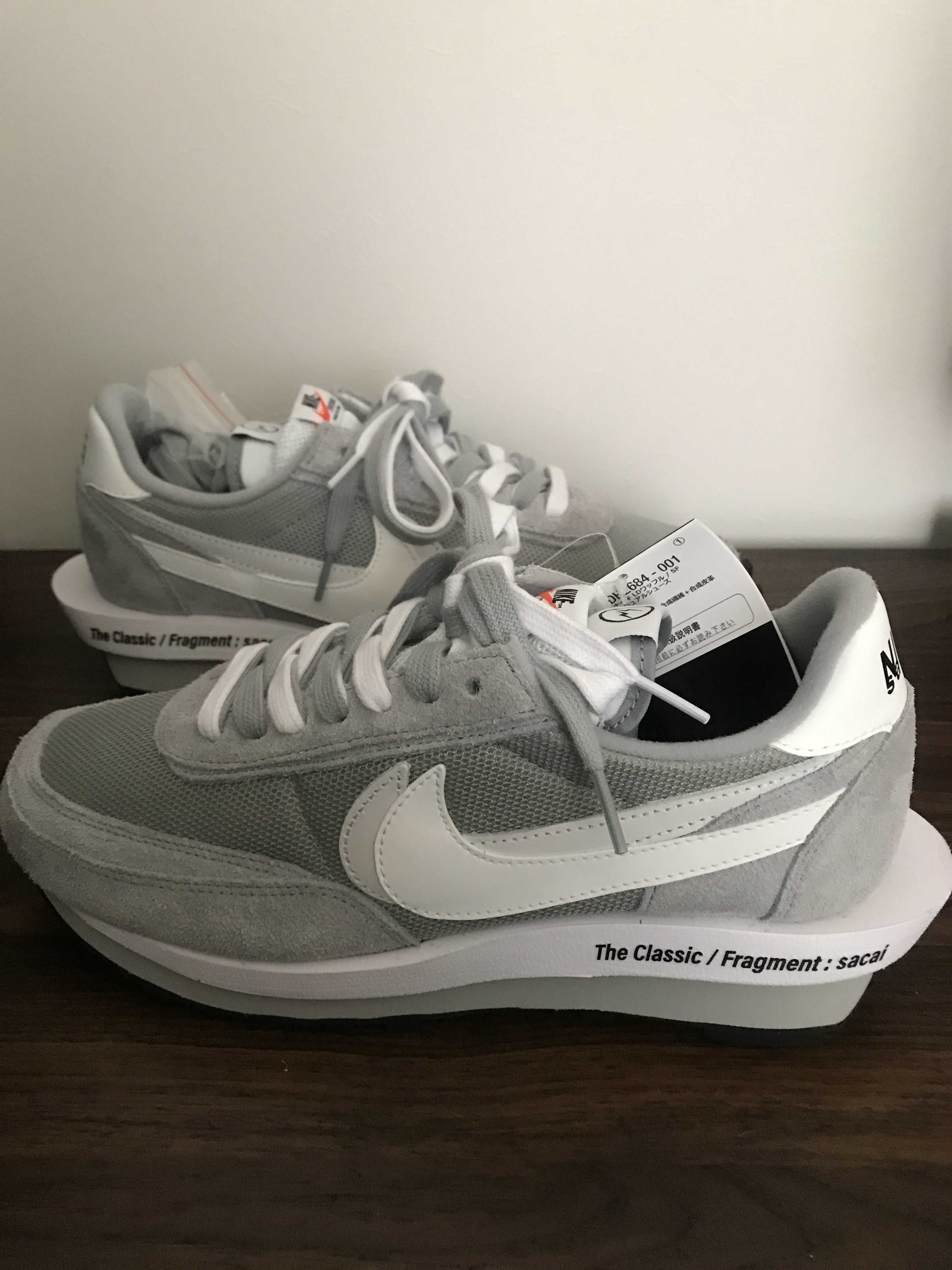 Fragment × sacai × Nike LD Waffle "Light Smoke Grey"