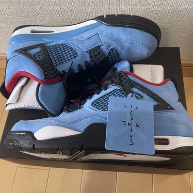 Travis Scott × Nike Air Jordan 4 Retro Cactus Jack "University Blue"