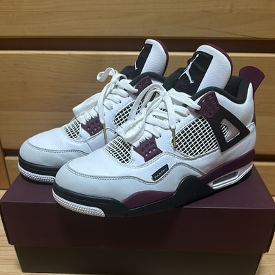 Paris Saint-Germain (PSG) × Nike Air Jordan 4 Retro "White/Black-Metallic Gold-Bordeaux"