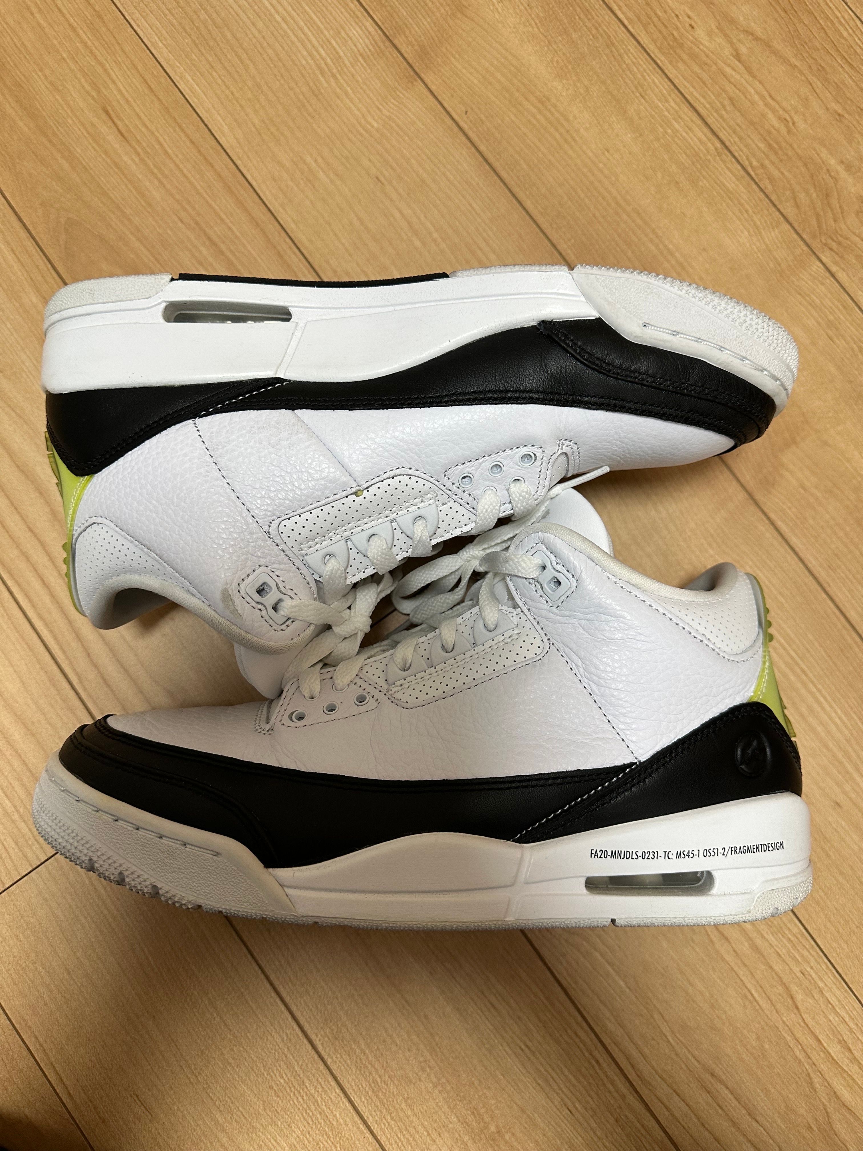 Fragment × Nike Air Jordan 3 "White/Black"