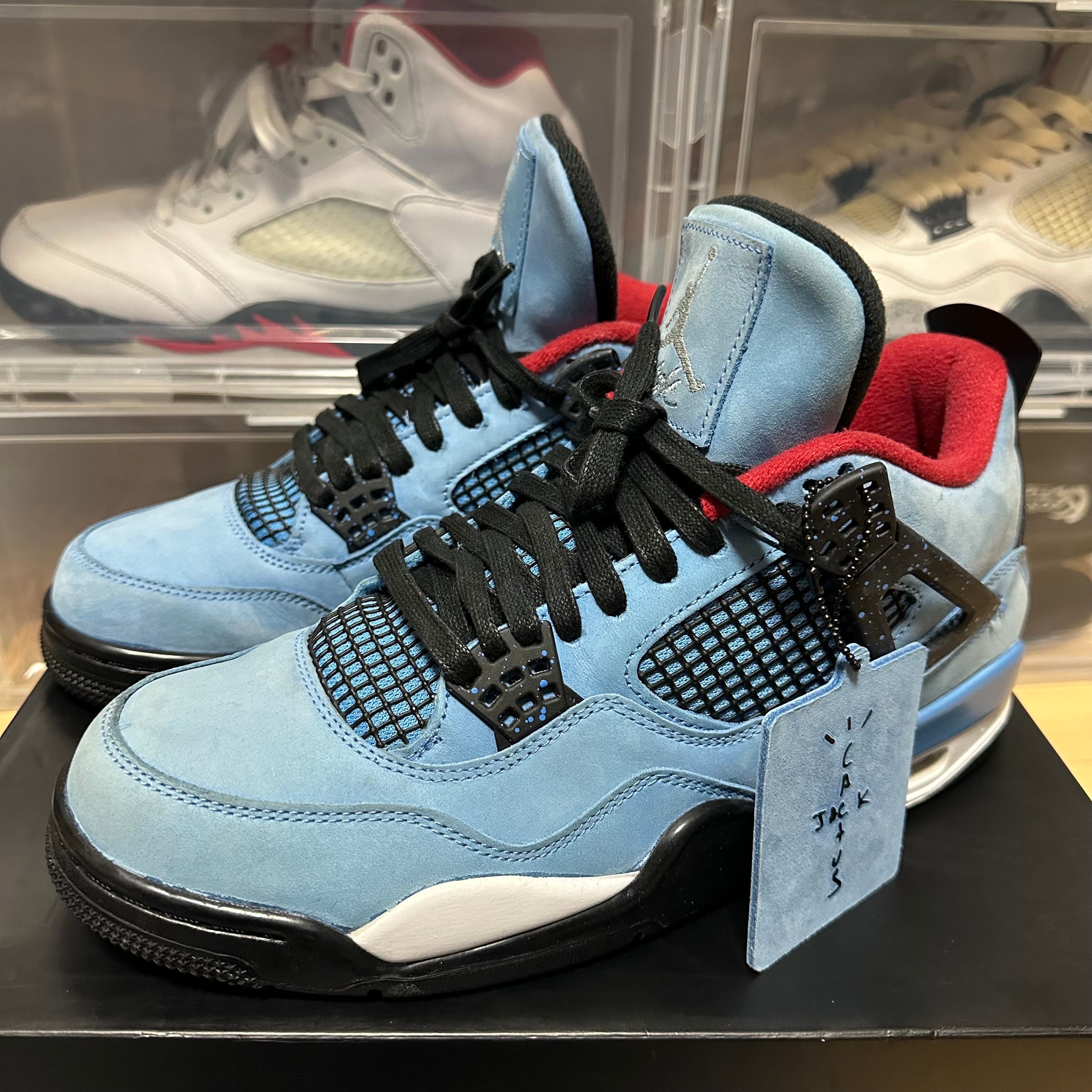 Travis Scott × Nike Air Jordan 4 Retro Cactus Jack "University Blue"