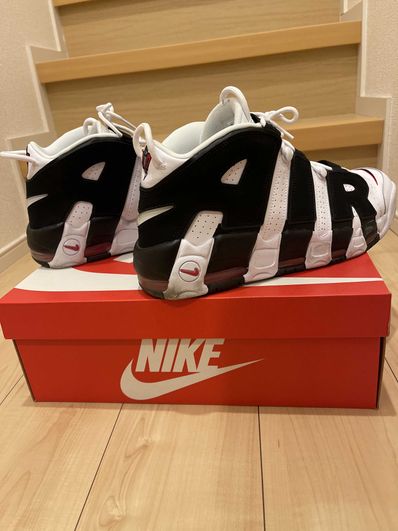 NIKE AIR MORE UPTEMPO "WHITE/BLACK/UNIVERSITY RED"(2020)