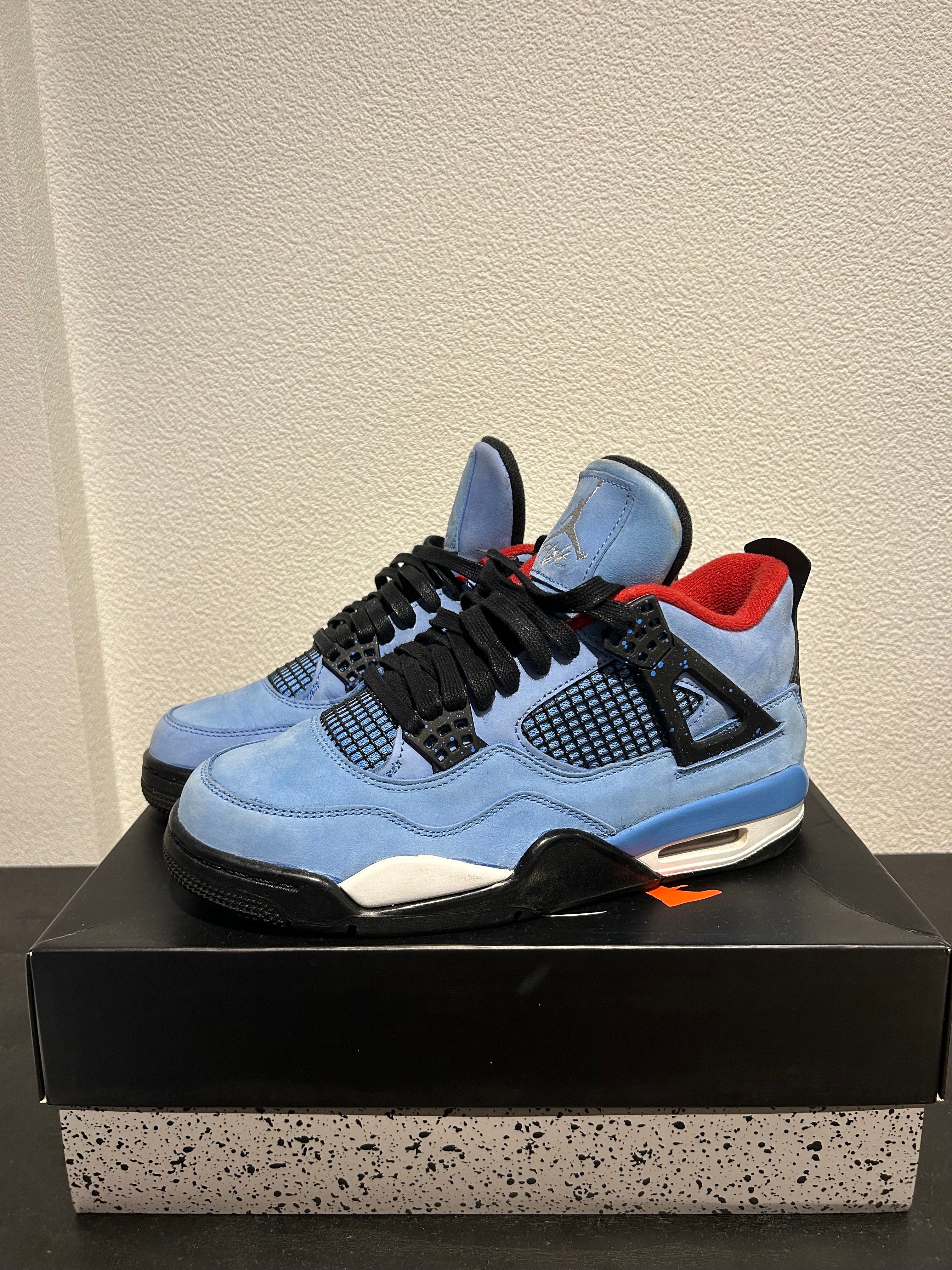 Travis Scott × Nike Air Jordan 4 Retro Cactus Jack "University Blue"