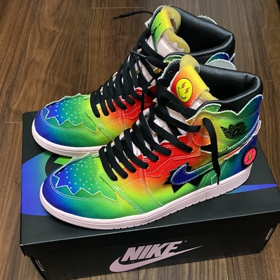 J Balvin × Nike Air Jordan 1 High OG "Rainbow"