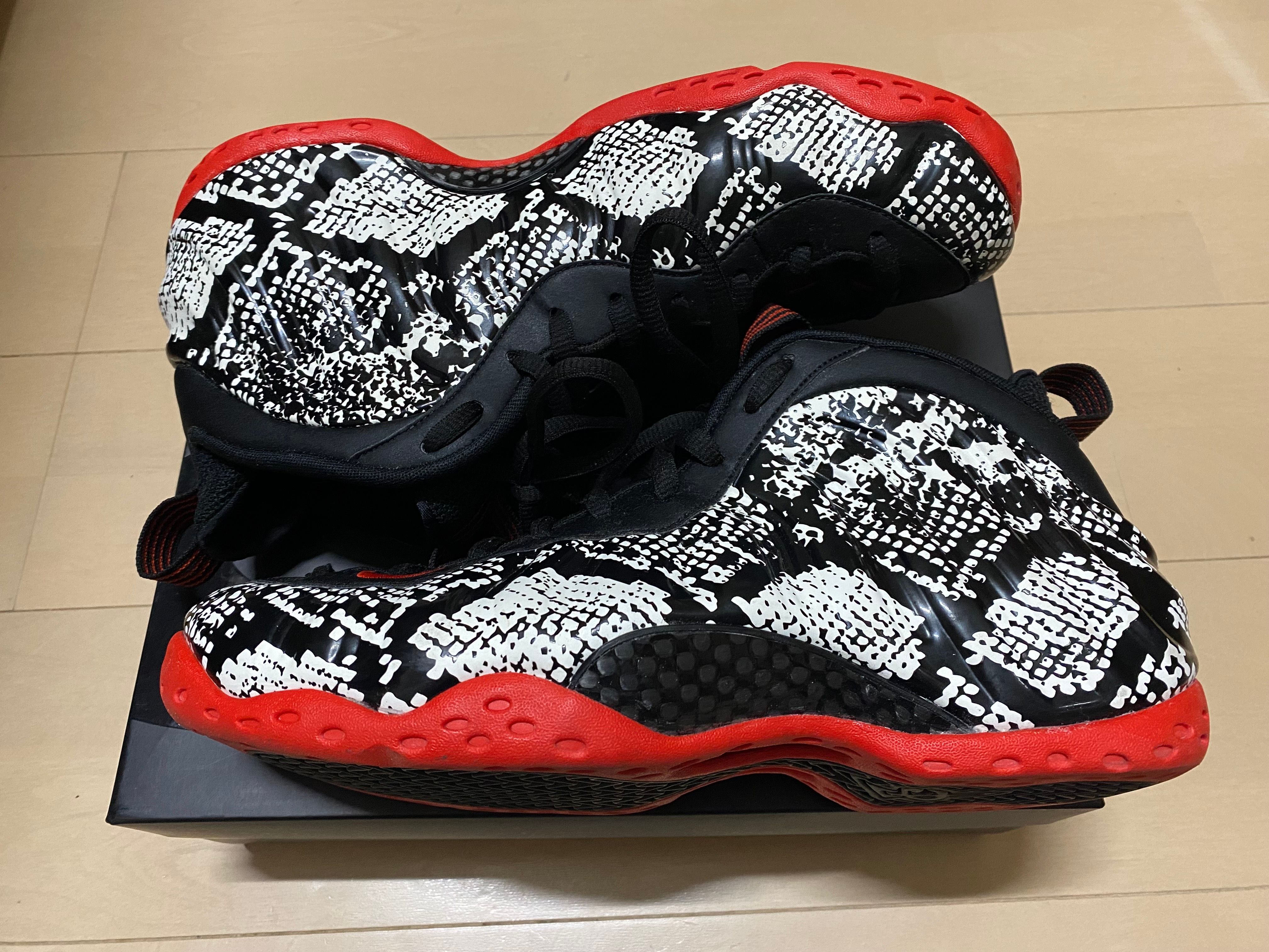 Nike Air Foamposite One "Sail/Black/Habanero Red"