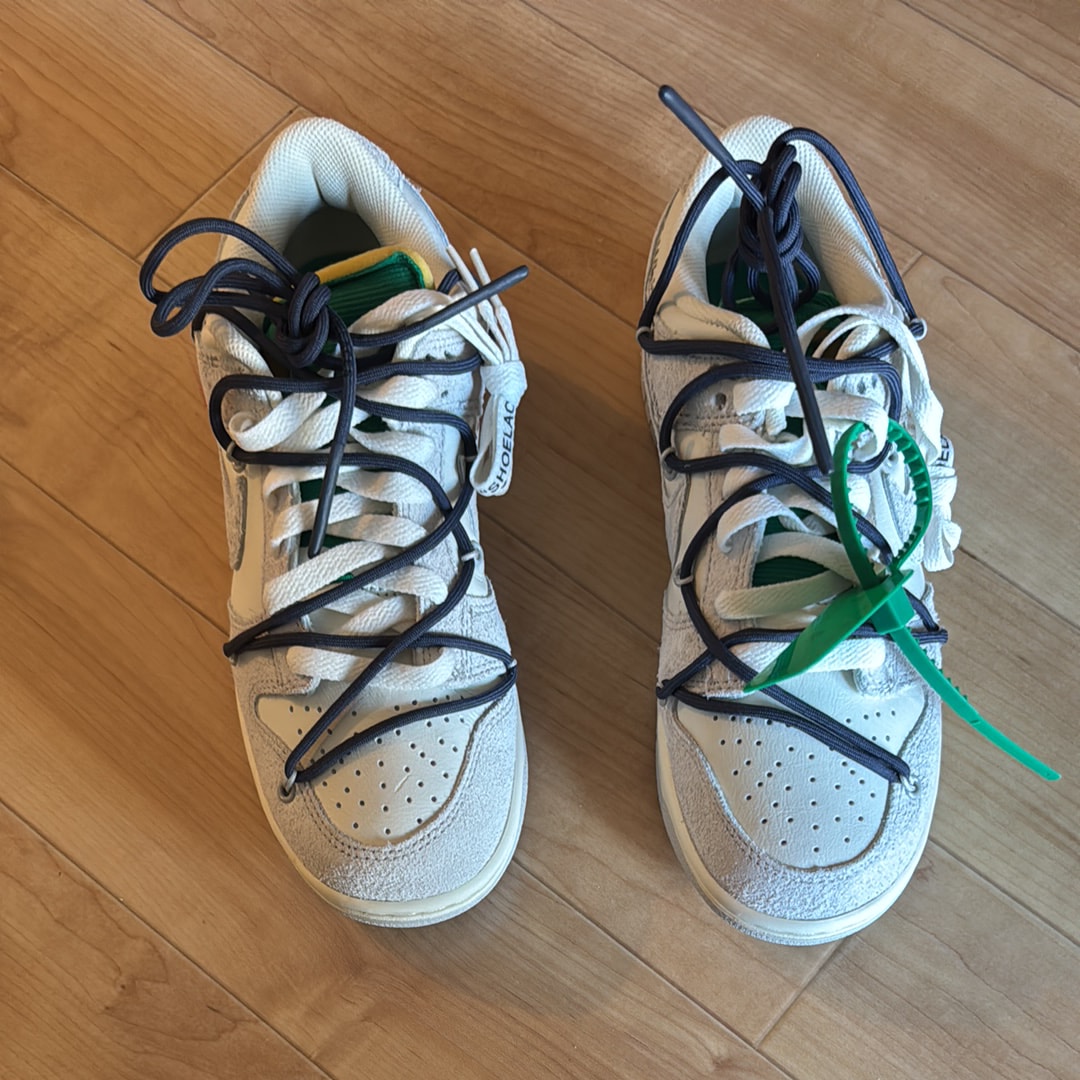 Off-White × Nike Dunk Low "Sail/Neutral Grey/Gridiron"