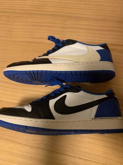 Travis Scott × fragment design × Nike Air Jordan 1 Low OG SP "Military Blue"