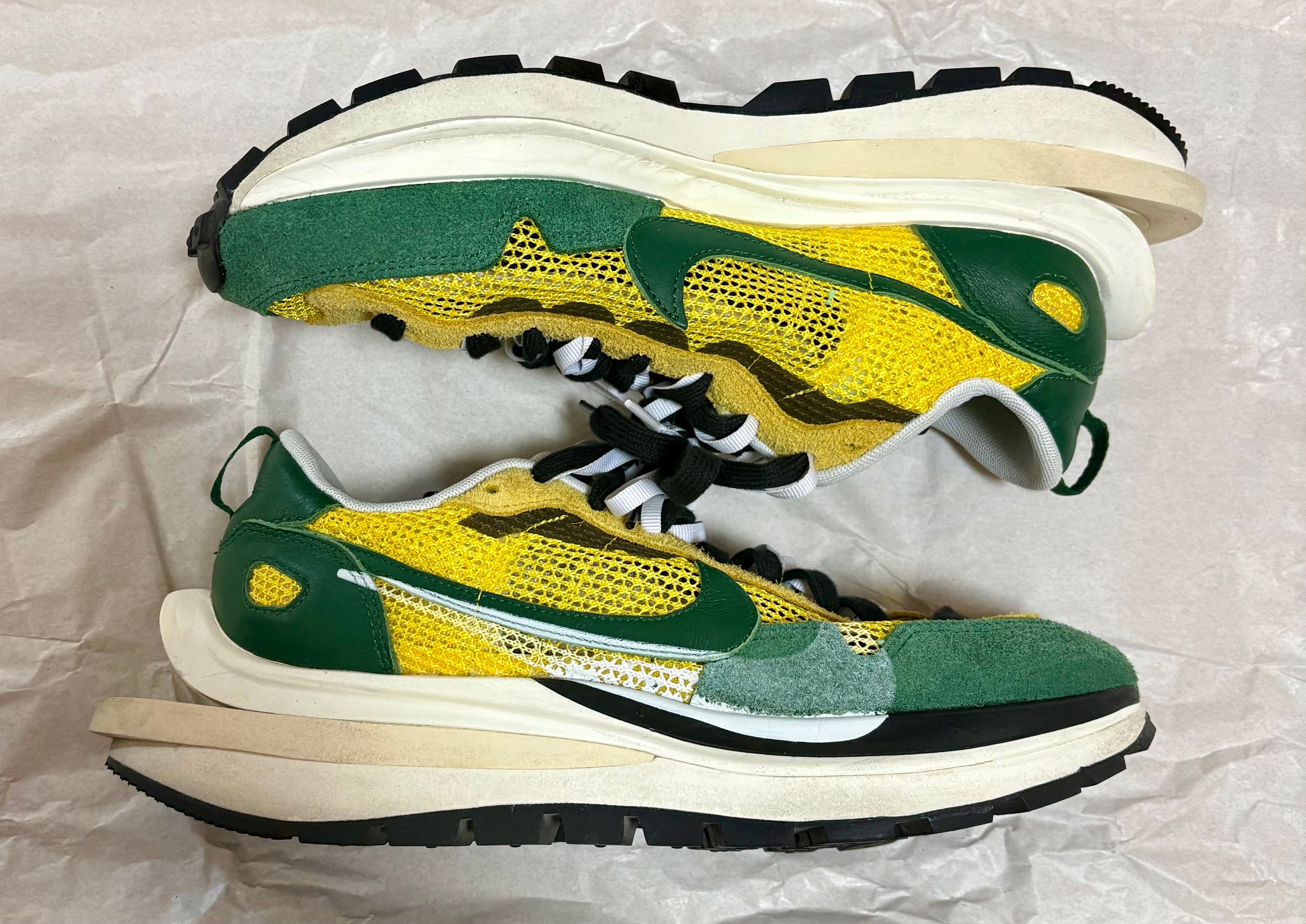 sacai × Nike Vapor Waffle "Tour Yellow/Stadium Green-Sail"