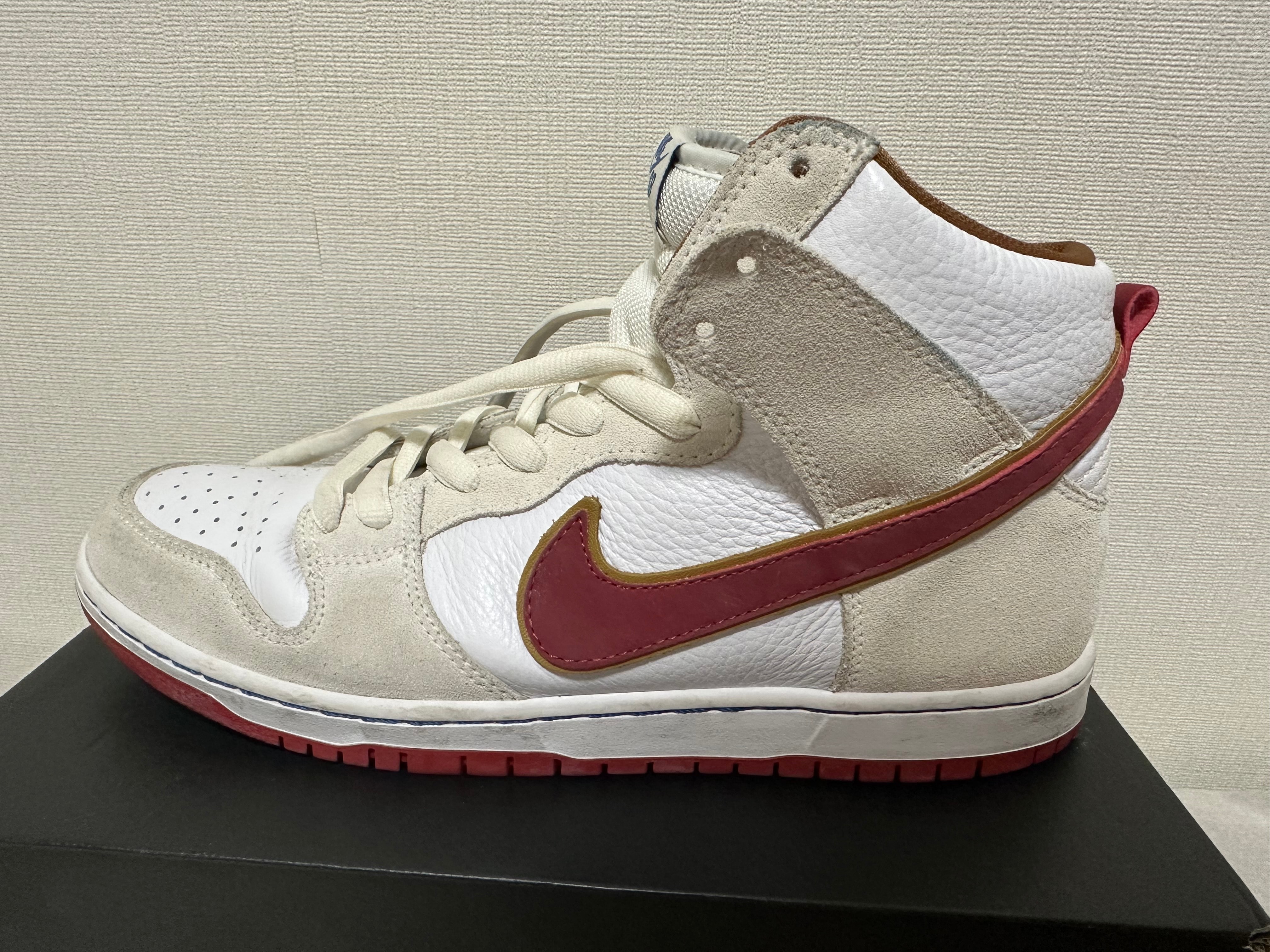 Nike Dunk High Pro "Sail/Team Crimson"