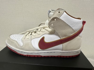 Nike Dunk High Pro "Sail/Team Crimson"
