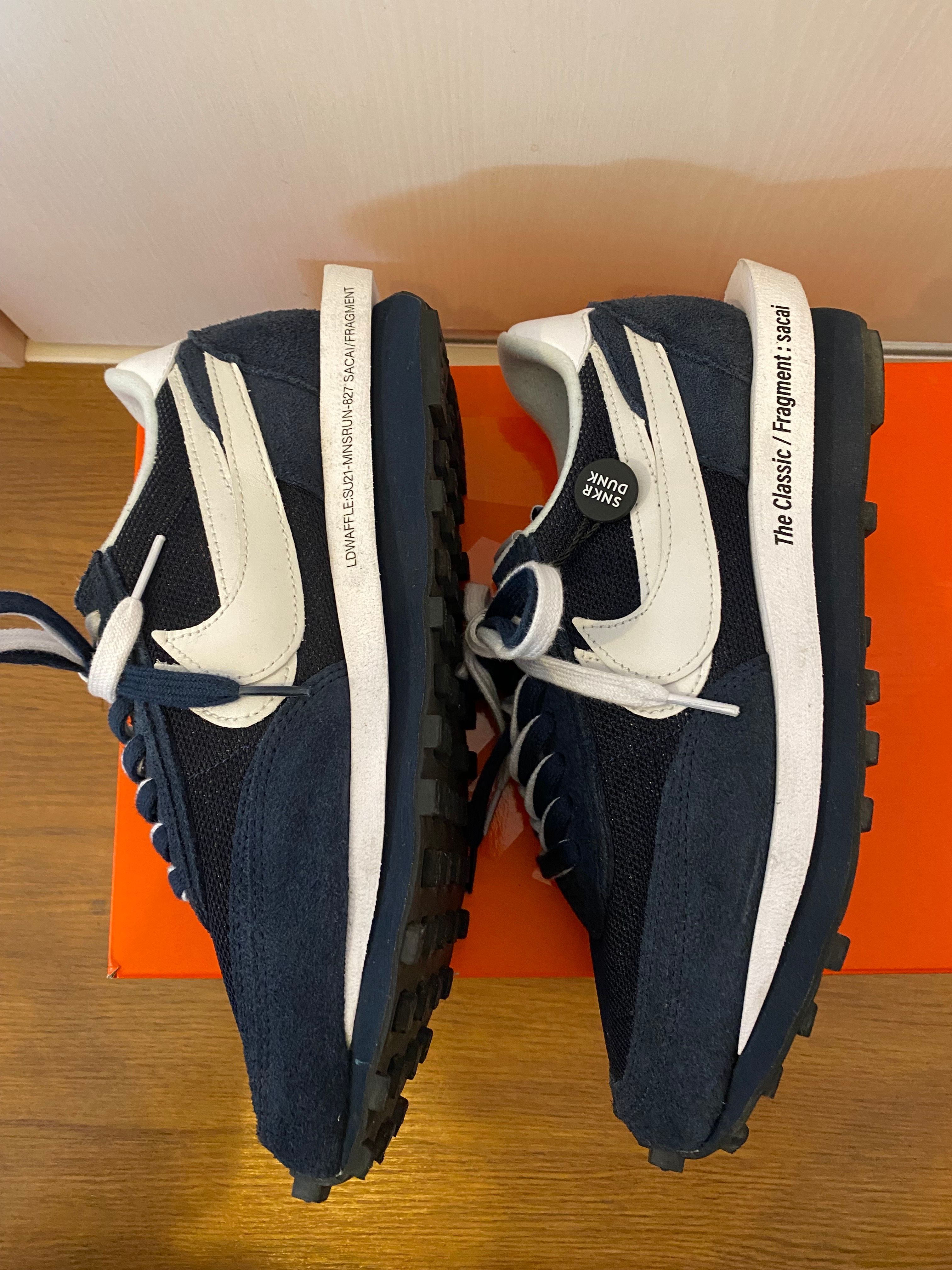 Fragment × sacai × Nike LD Waffle "Blackended Blue"
