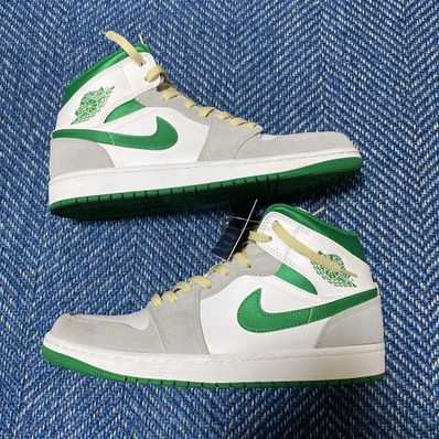 Nike Air Jordan 1 Mid "Green Grey White"
