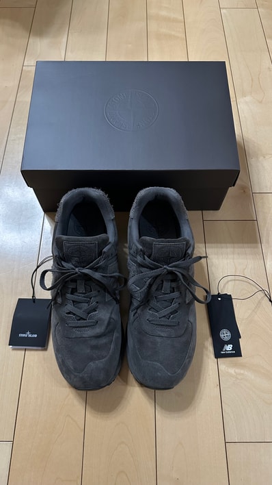Stone Island × New Balance 574 Legacy Ghost "Dark Grey"