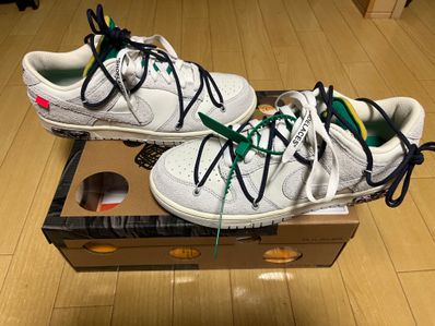 Off-White × Nike Dunk Low "Sail/Neutral Grey/Gridiron"