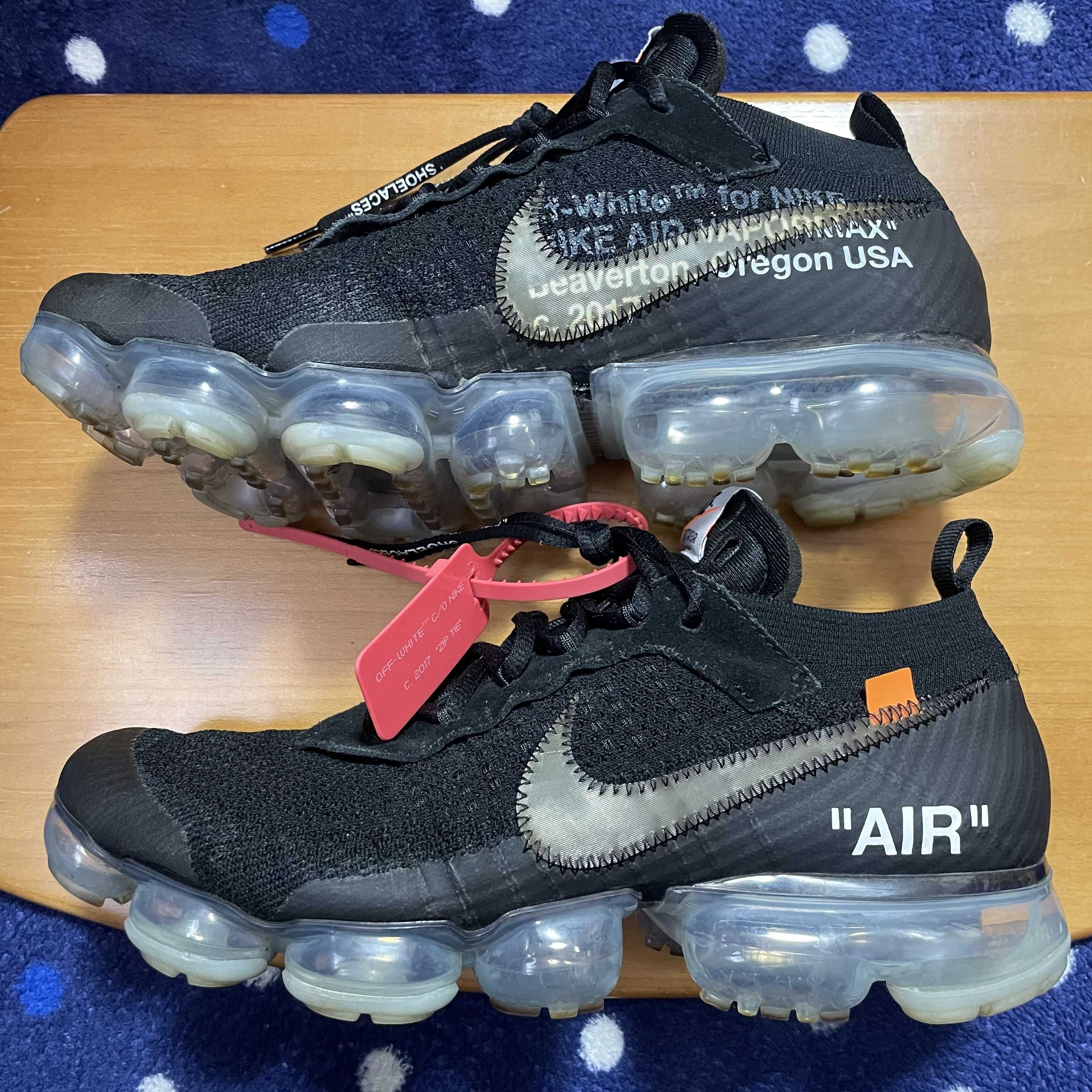 Off-White × Nike Air Vapormax "Black/Total Orange/Clear"
