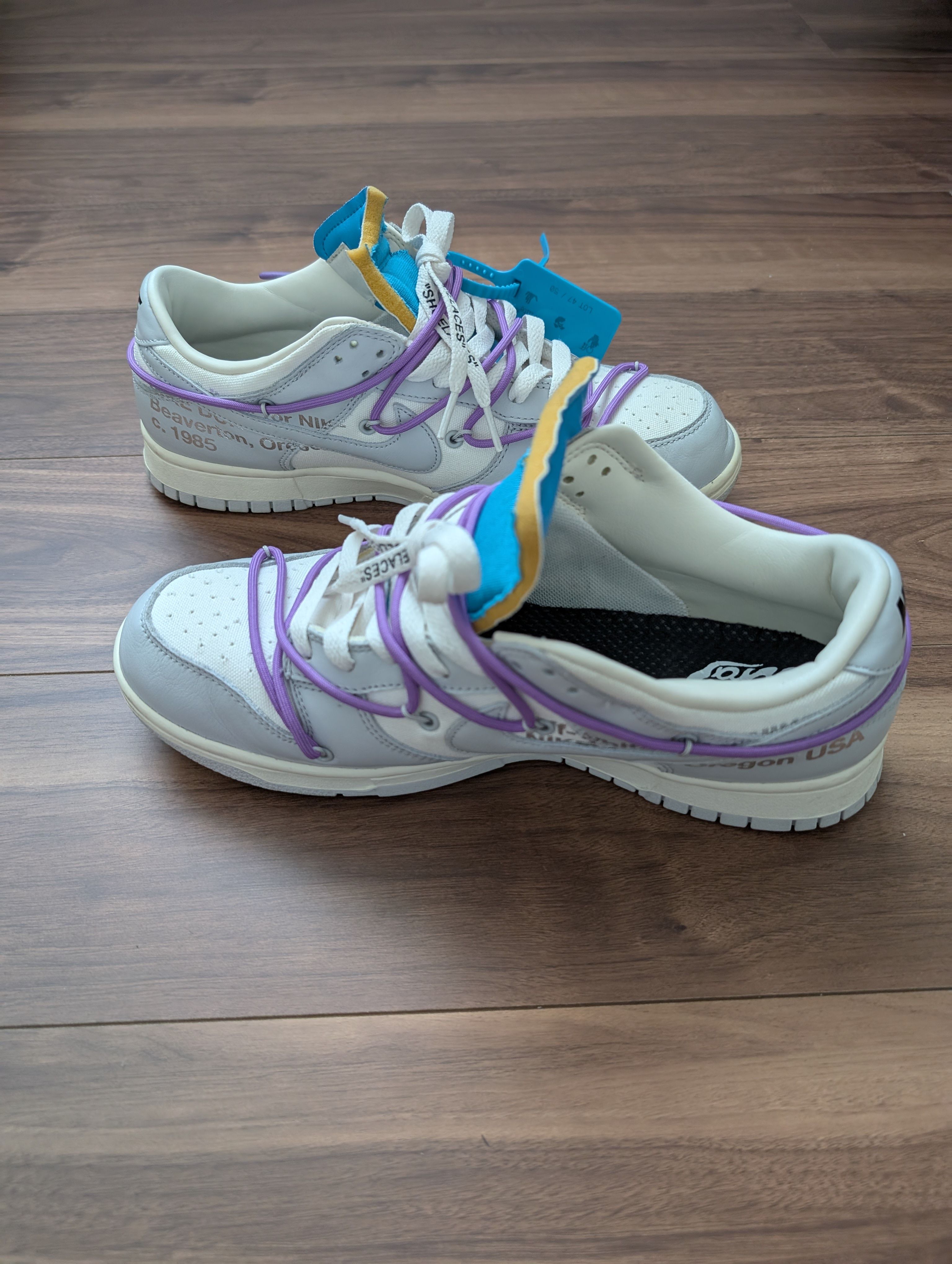 Off-White × Nike Dunk Low "Sail/Neutral Gray"