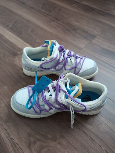 Off-White × Nike Dunk Low "Sail/Neutral Gray"