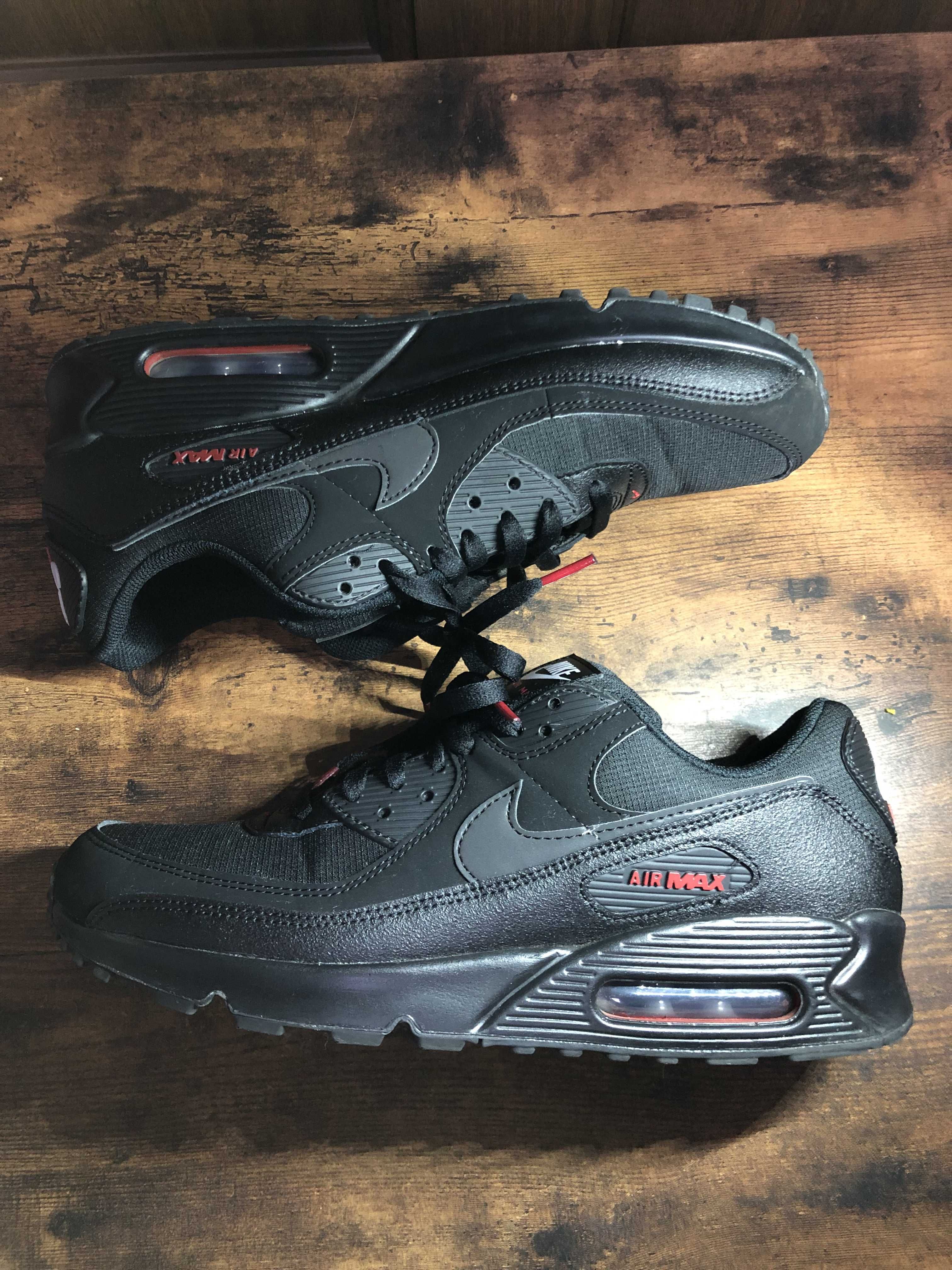 Nike Air Max 90 "Black/Sports Red/White"