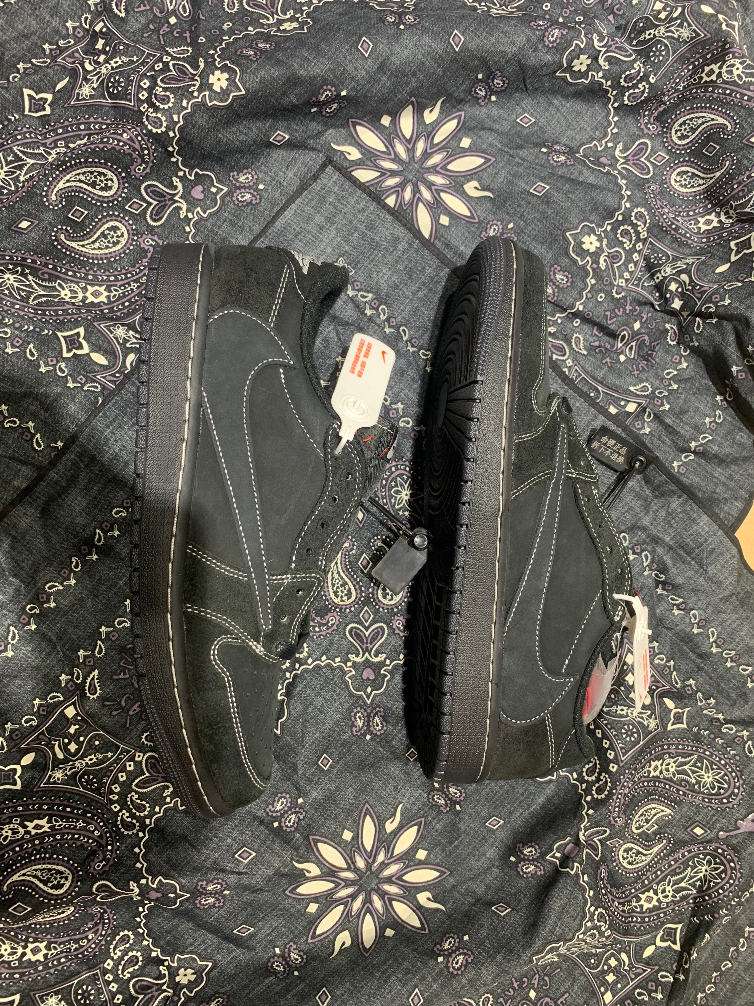 Travis Scott × Nike Air Jordan 1 Low OG SP "Black Phantom"