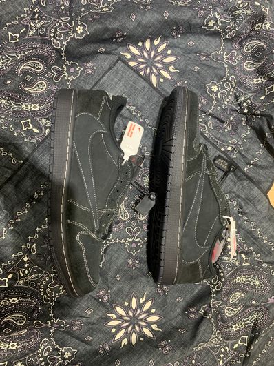 Travis Scott × Nike Air Jordan 1 Low OG SP "Black Phantom"