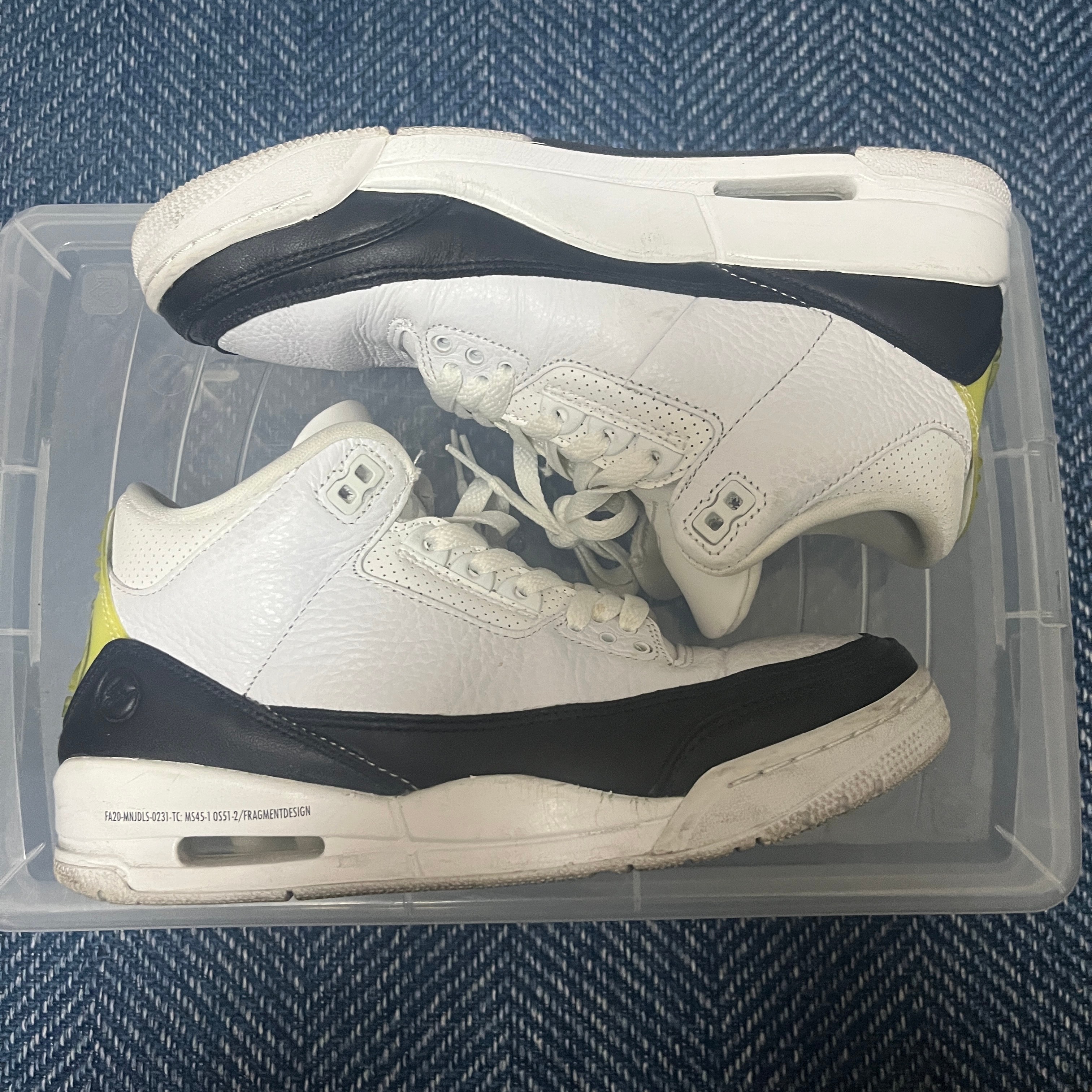 フラグメント × ナイキ エアジョーダン3 "ホワイト/ブラック"